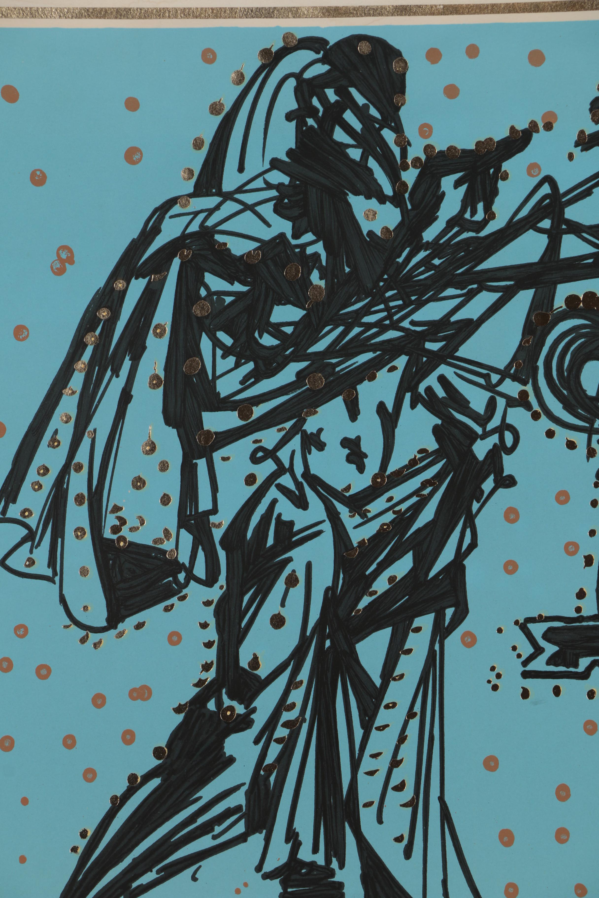 Salvador Dalí Lithograph with Gold Foil "Peter (Keeper of the Keys)"