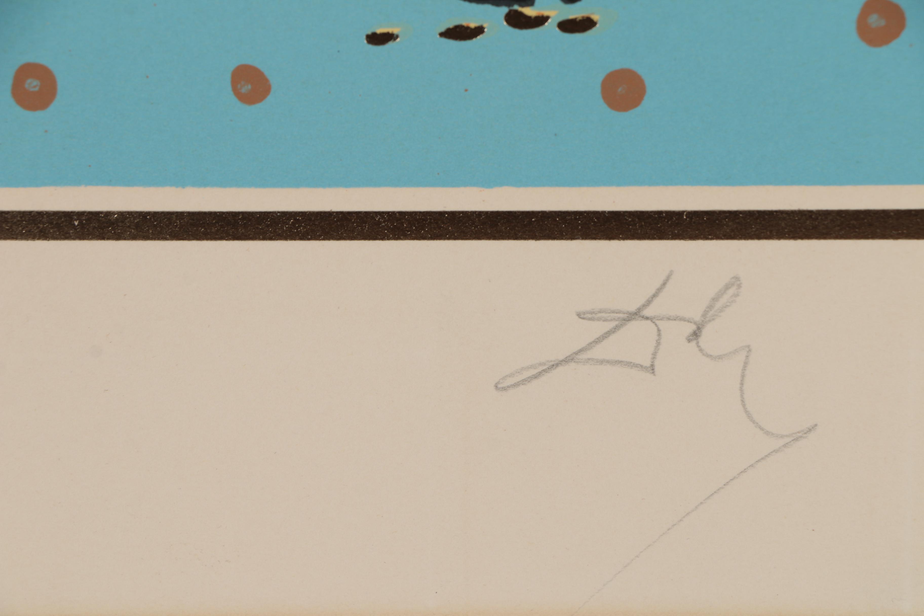 Salvador Dalí Lithograph with Gold Foil "Peter (Keeper of the Keys)"