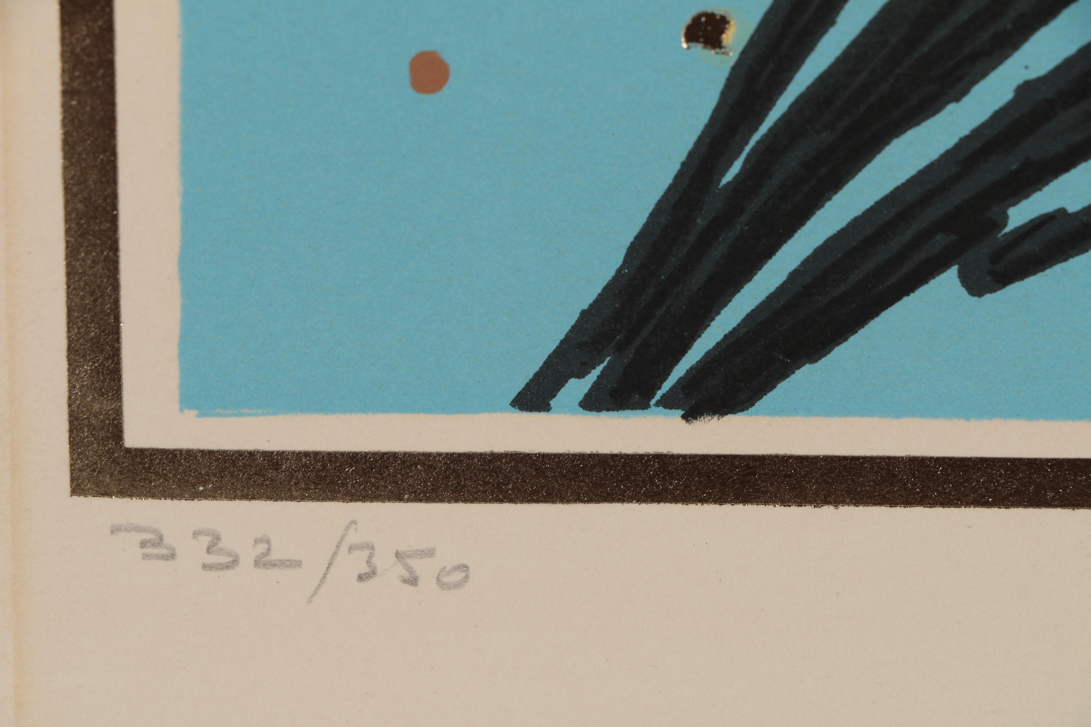 Salvador Dalí Lithograph with Gold Foil "Peter (Keeper of the Keys)"