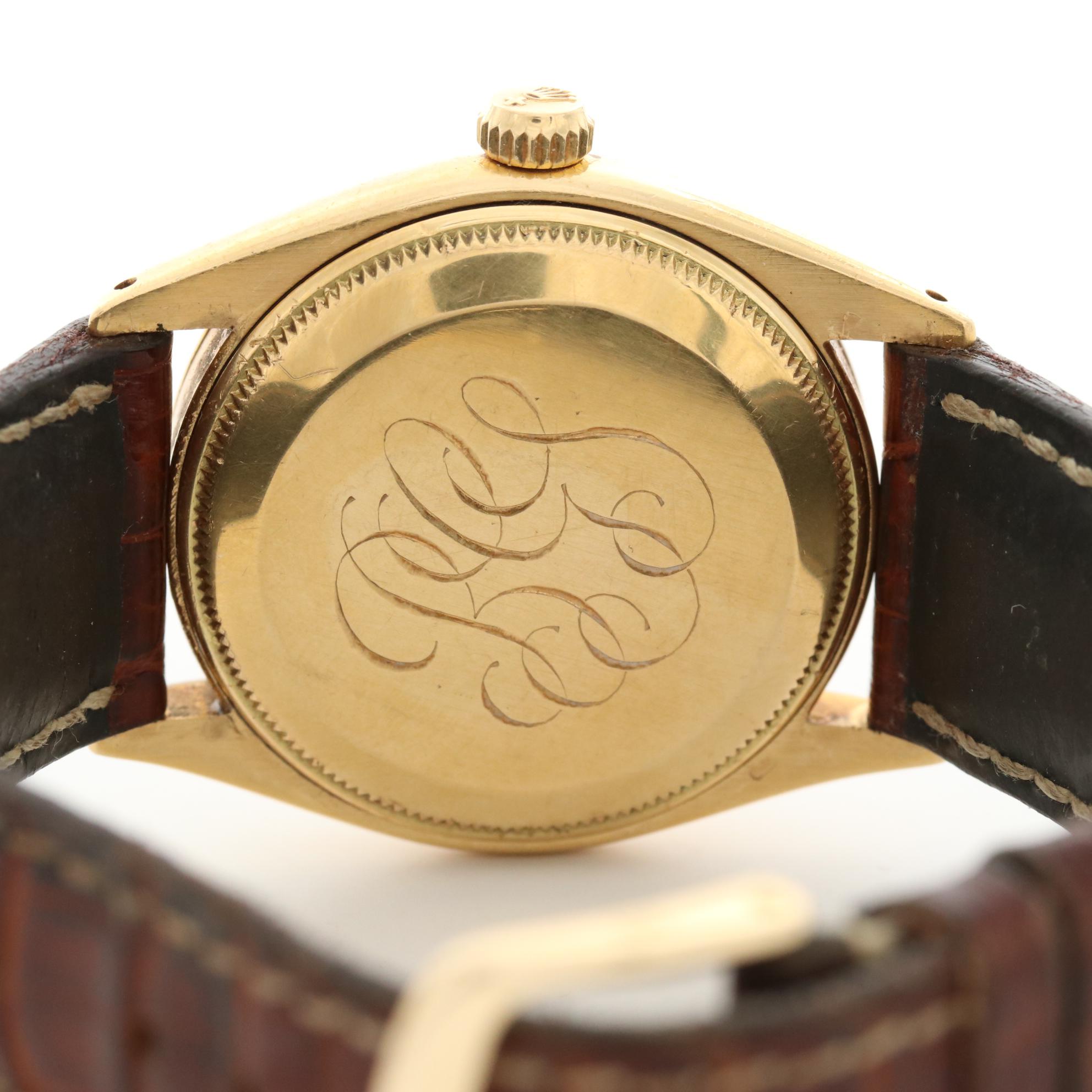 Vintage Rolex Oyster Perpetual 18K Gold Automatic Watch, 1956