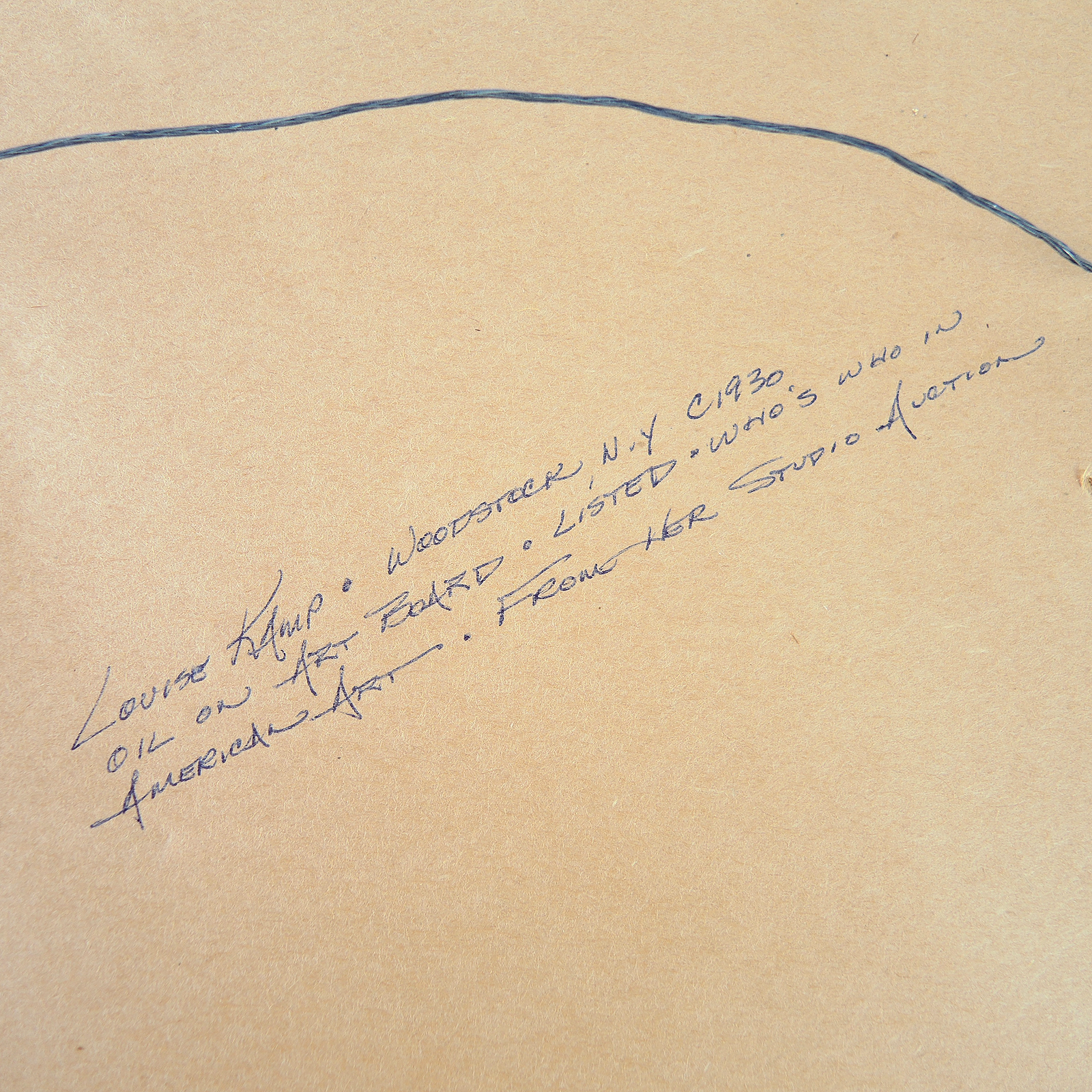 Louise Kamp Landscape Oil Painting, Circa 1930