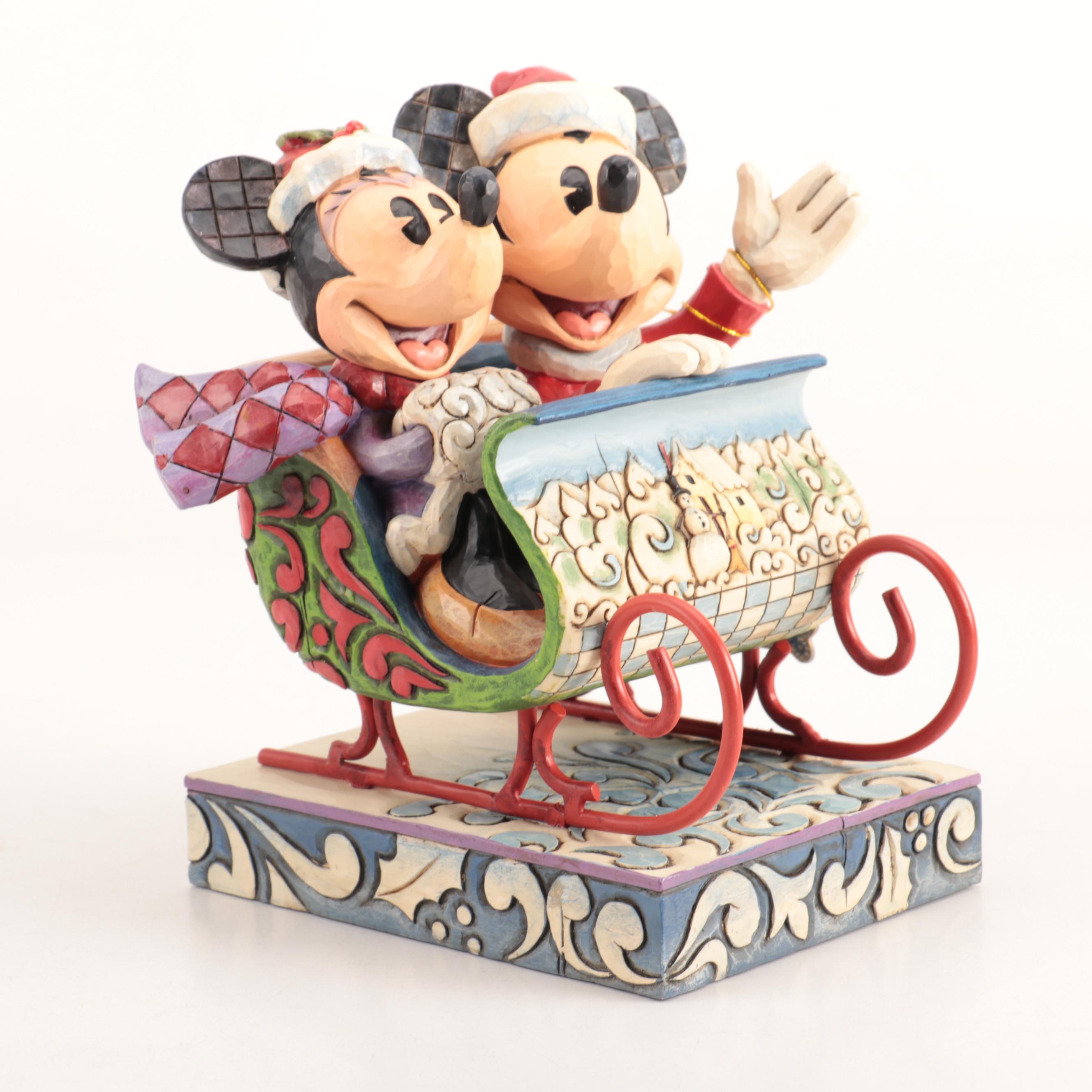 Boxed Peanuts and Disney Christmas Figurines and Ornaments, Contemporary