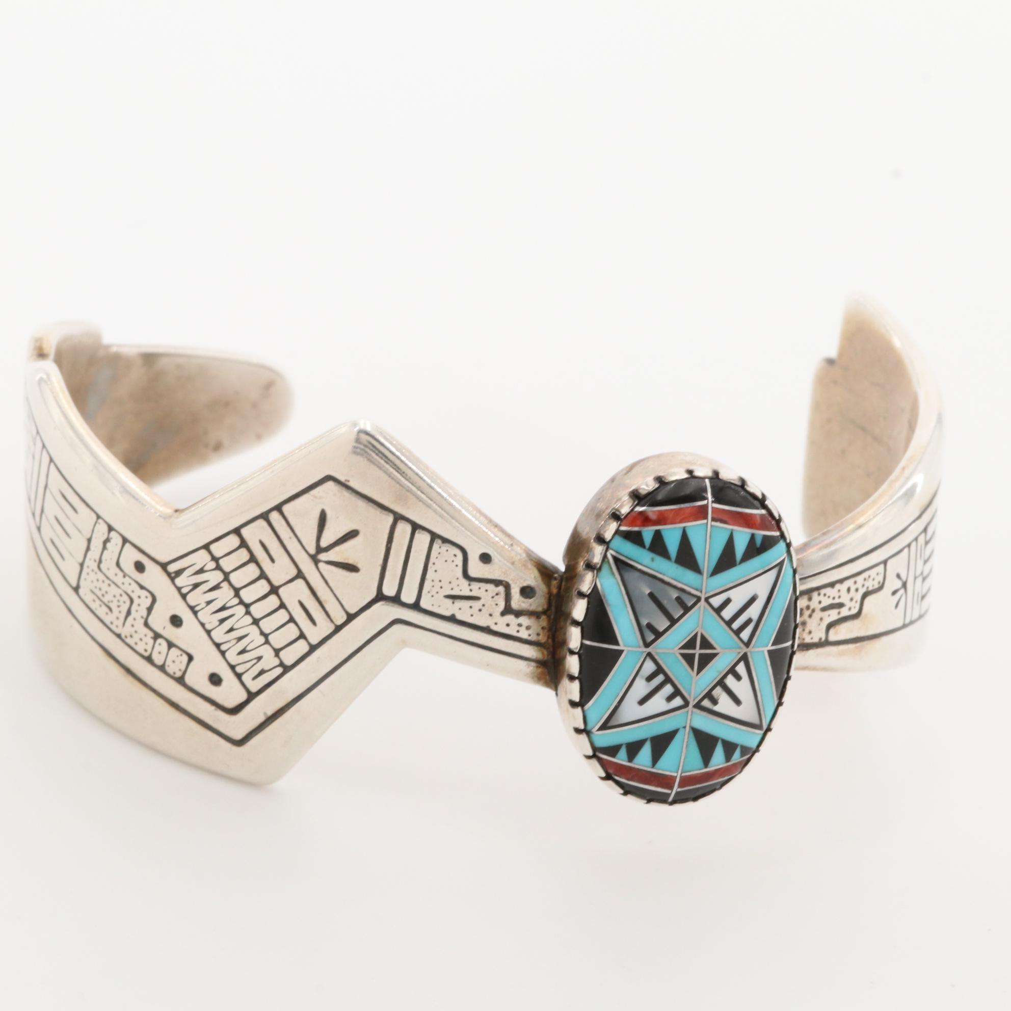 Roderick Tenorio for Carolyn Pollack Sterling Spiny Oyster and Mother of Pearl