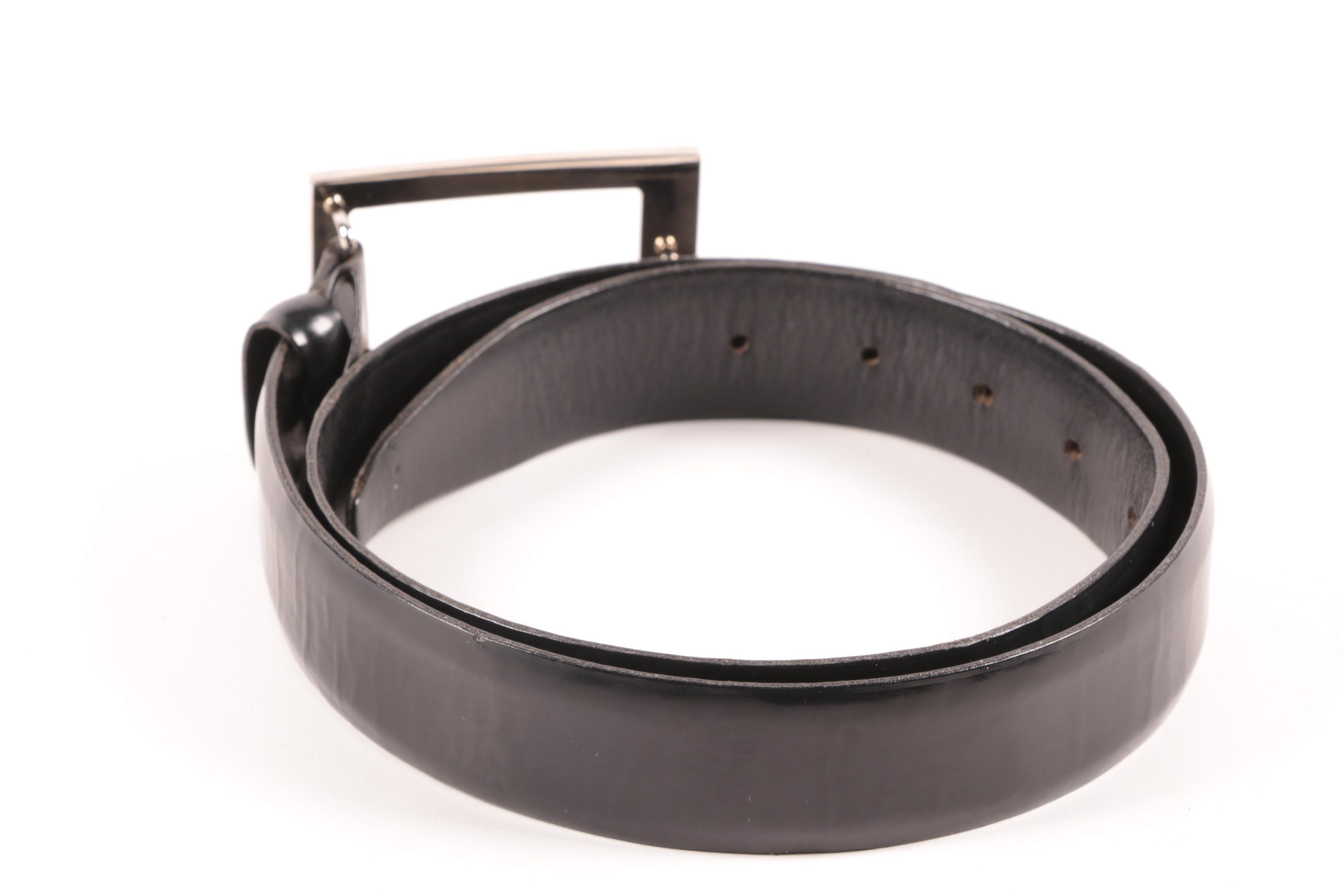 Prada and Dolce & Gabbana Dark Brown Leather Belts, Made in Italy