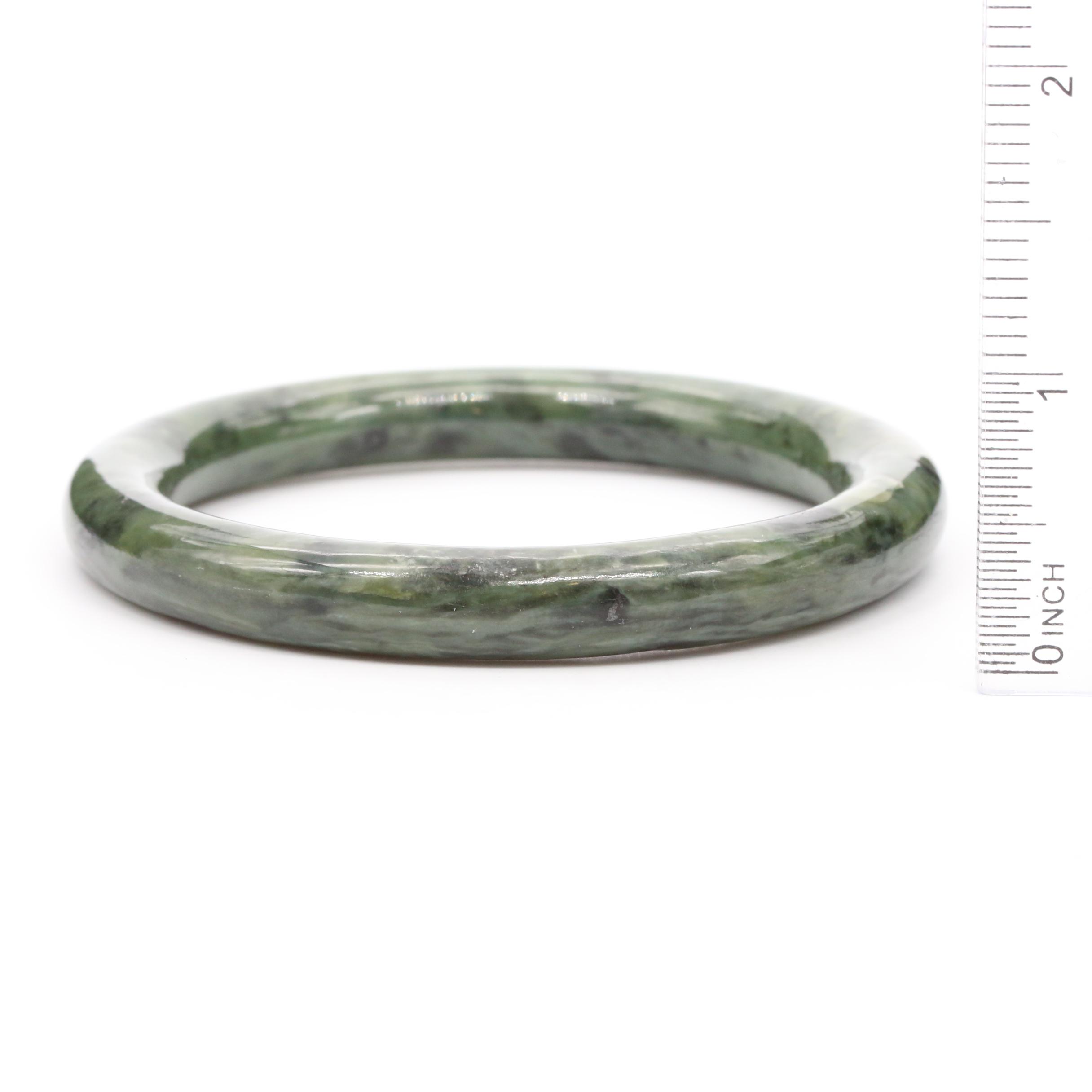 Nephrite Bangle Bracelet