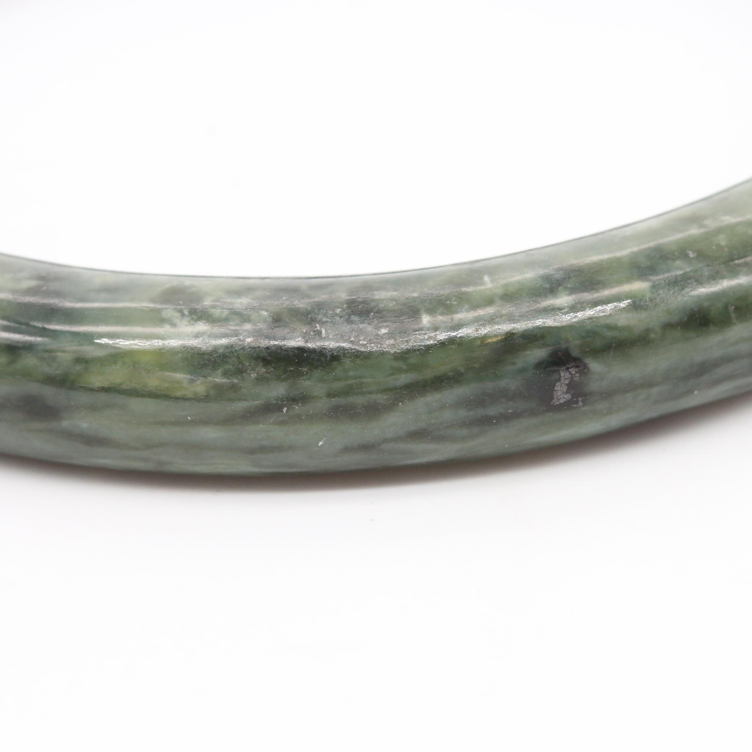 Nephrite Bangle Bracelet