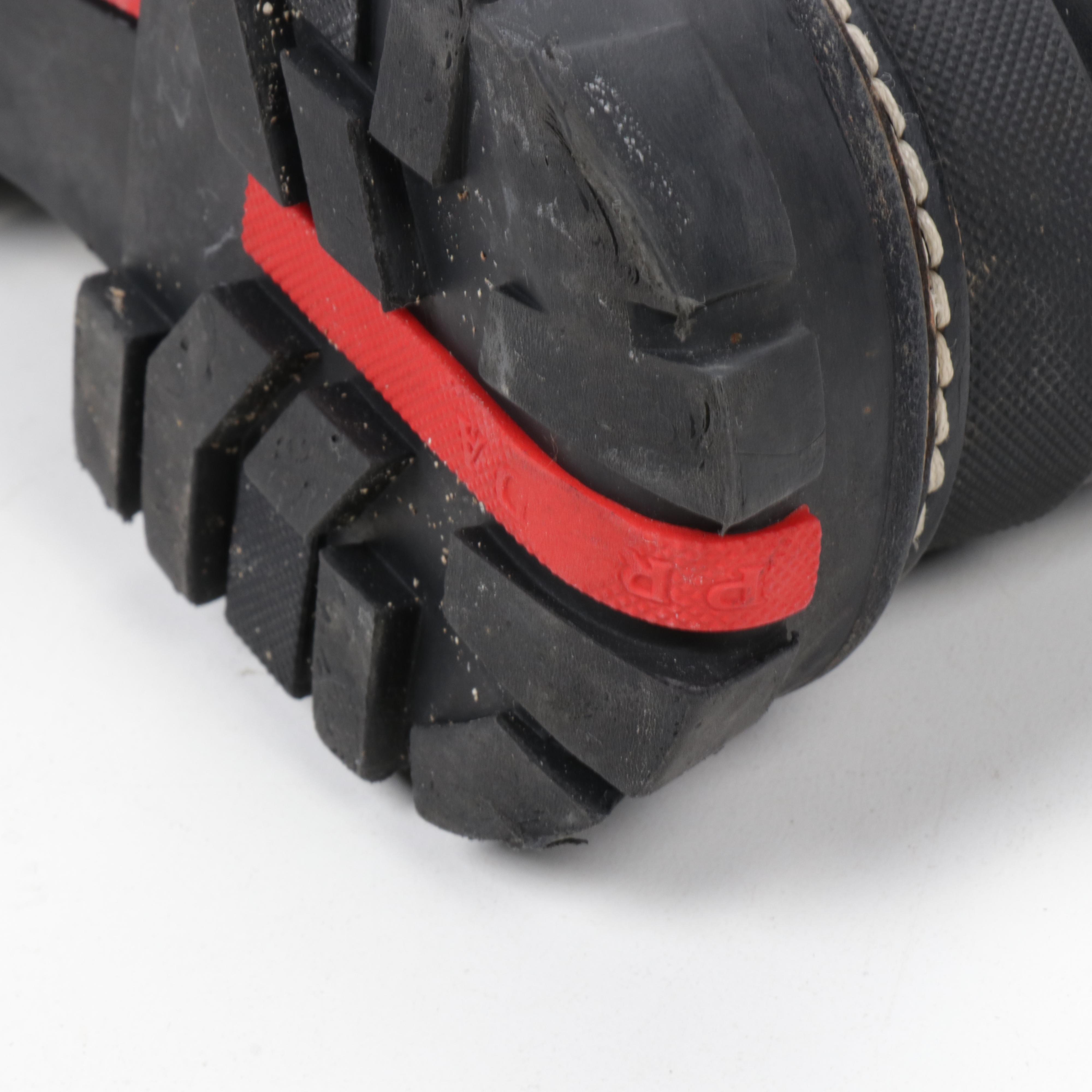 Prada Zippered Lug Sole Booties