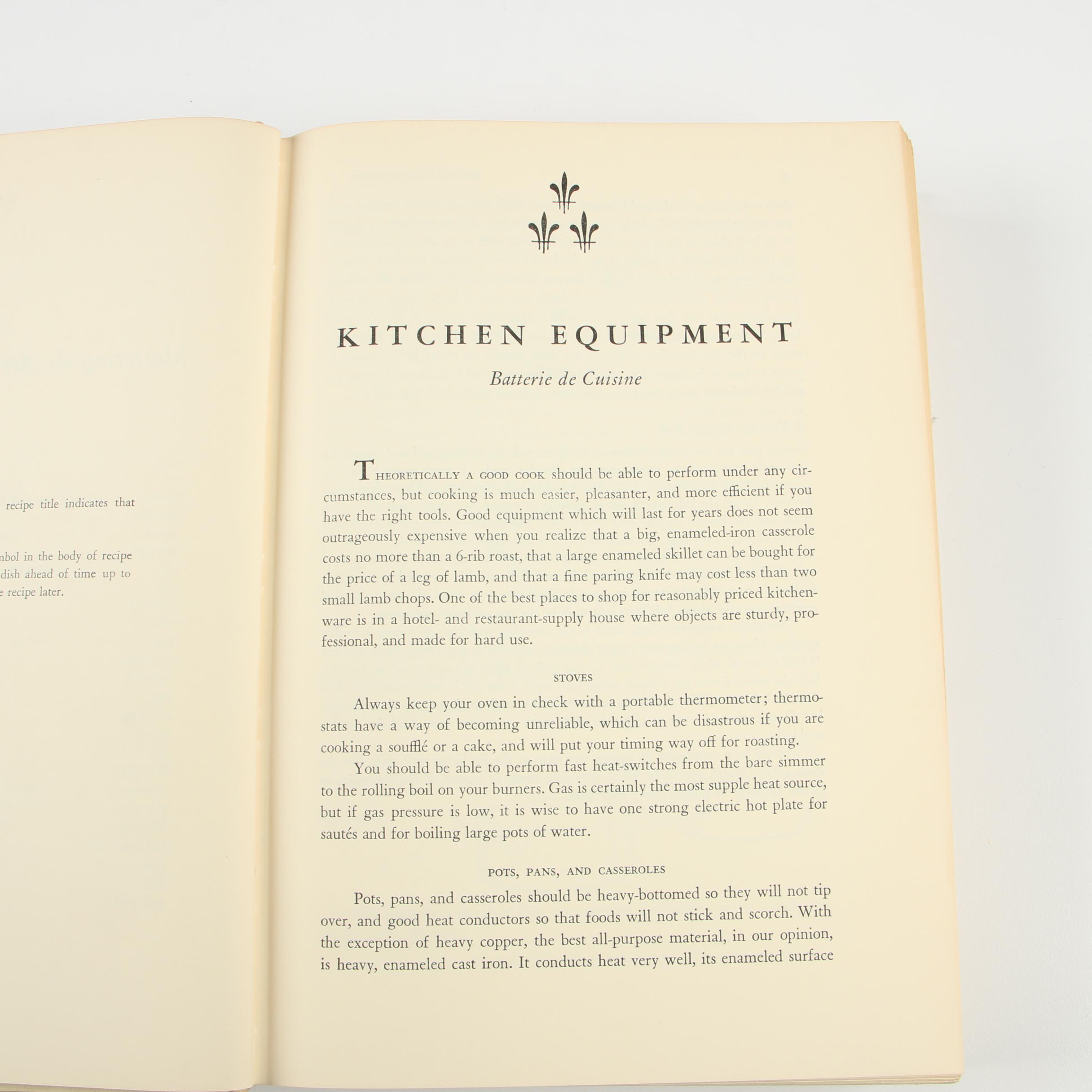 First Editions "Mastering the Art of French Cooking" I–II by Julia Child et al.