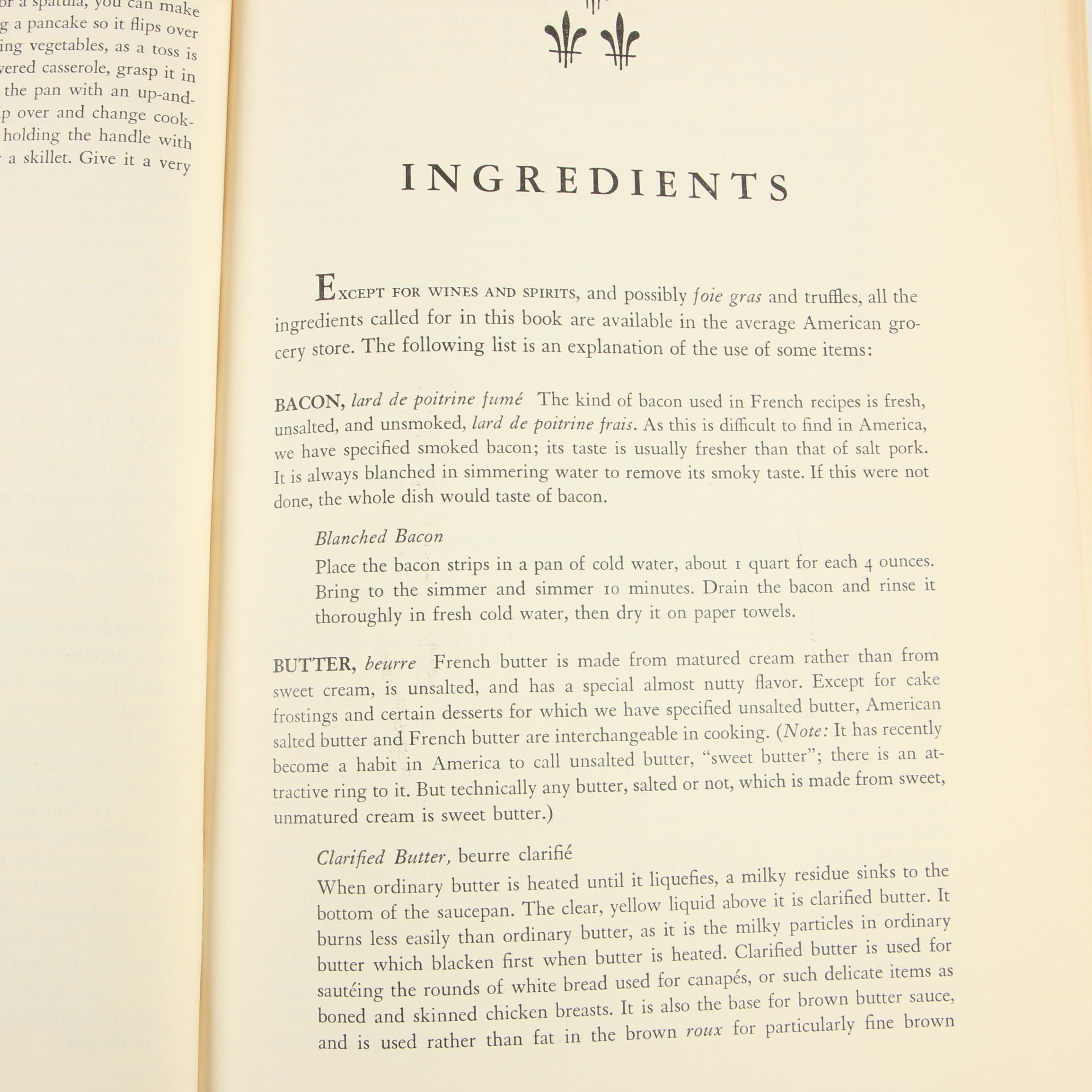 First Editions "Mastering the Art of French Cooking" I–II by Julia Child et al.