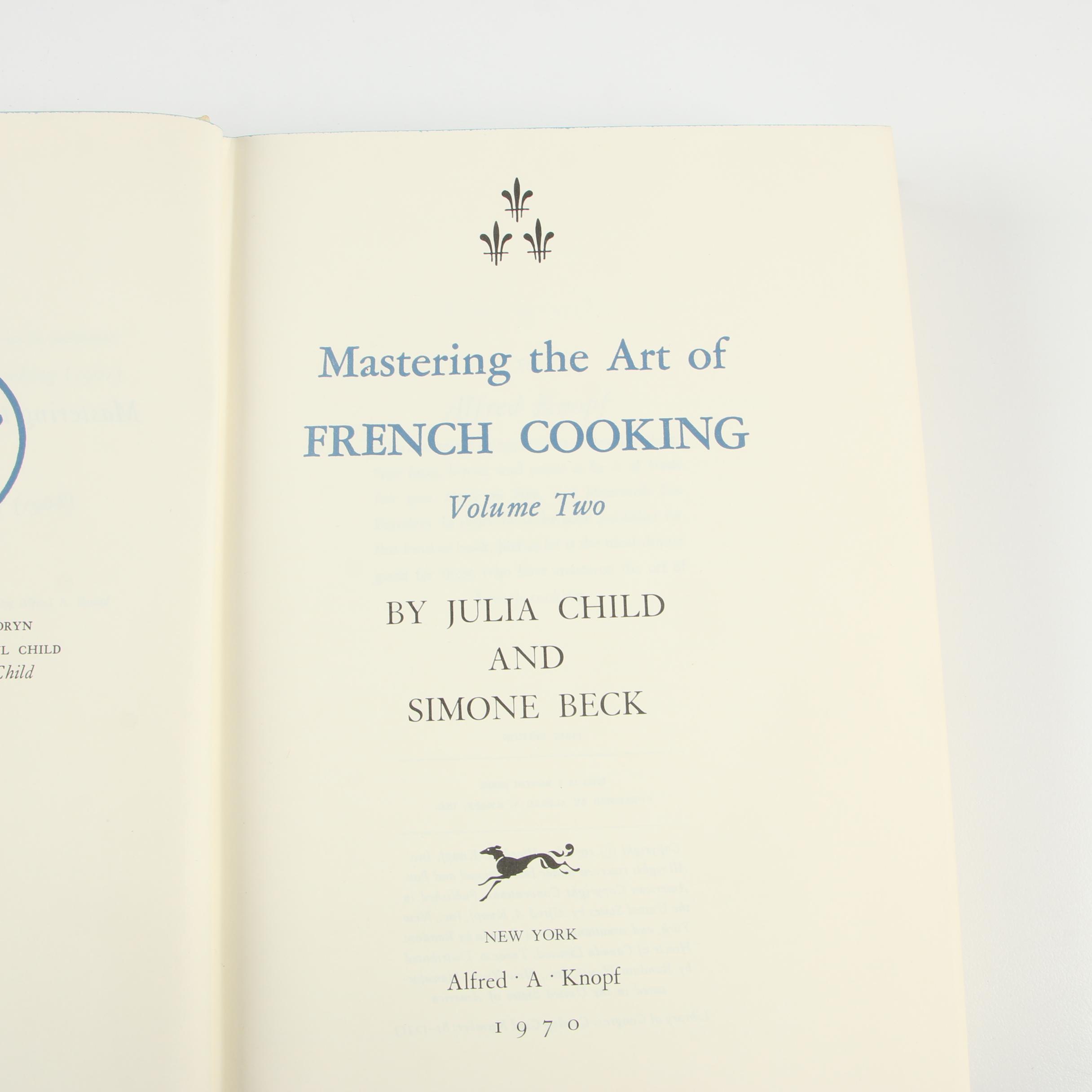 First Editions "Mastering the Art of French Cooking" I–II by Julia Child et al.