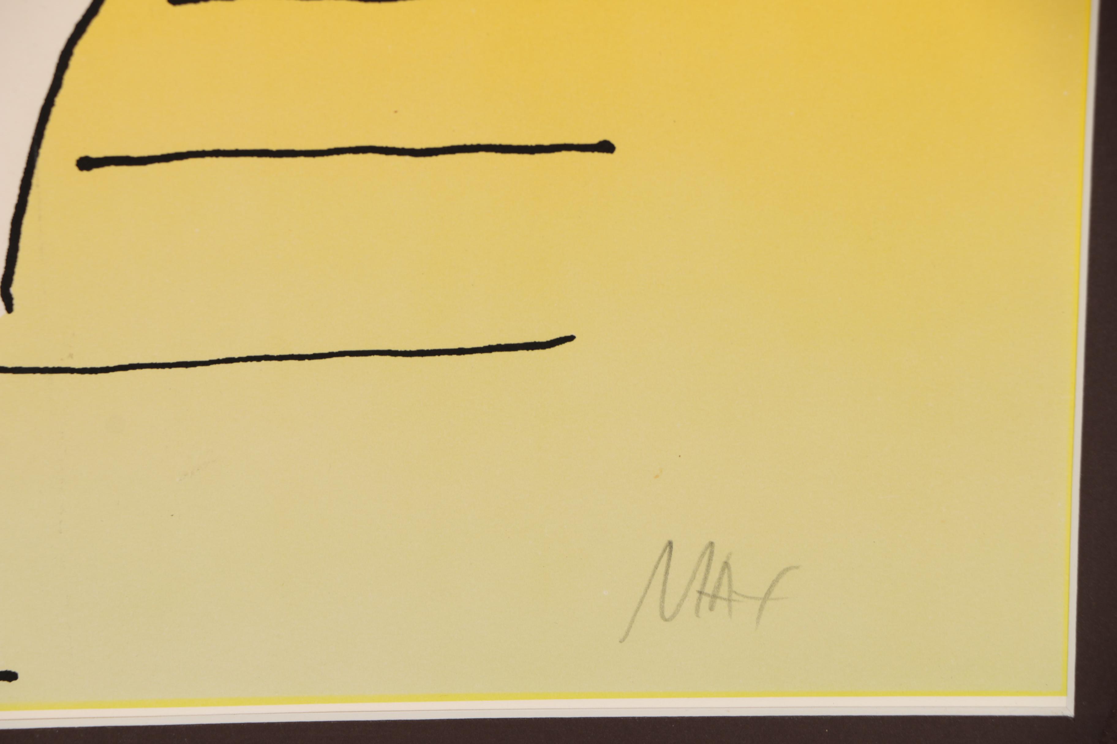 Peter Max Serigraph "Nude Descending"