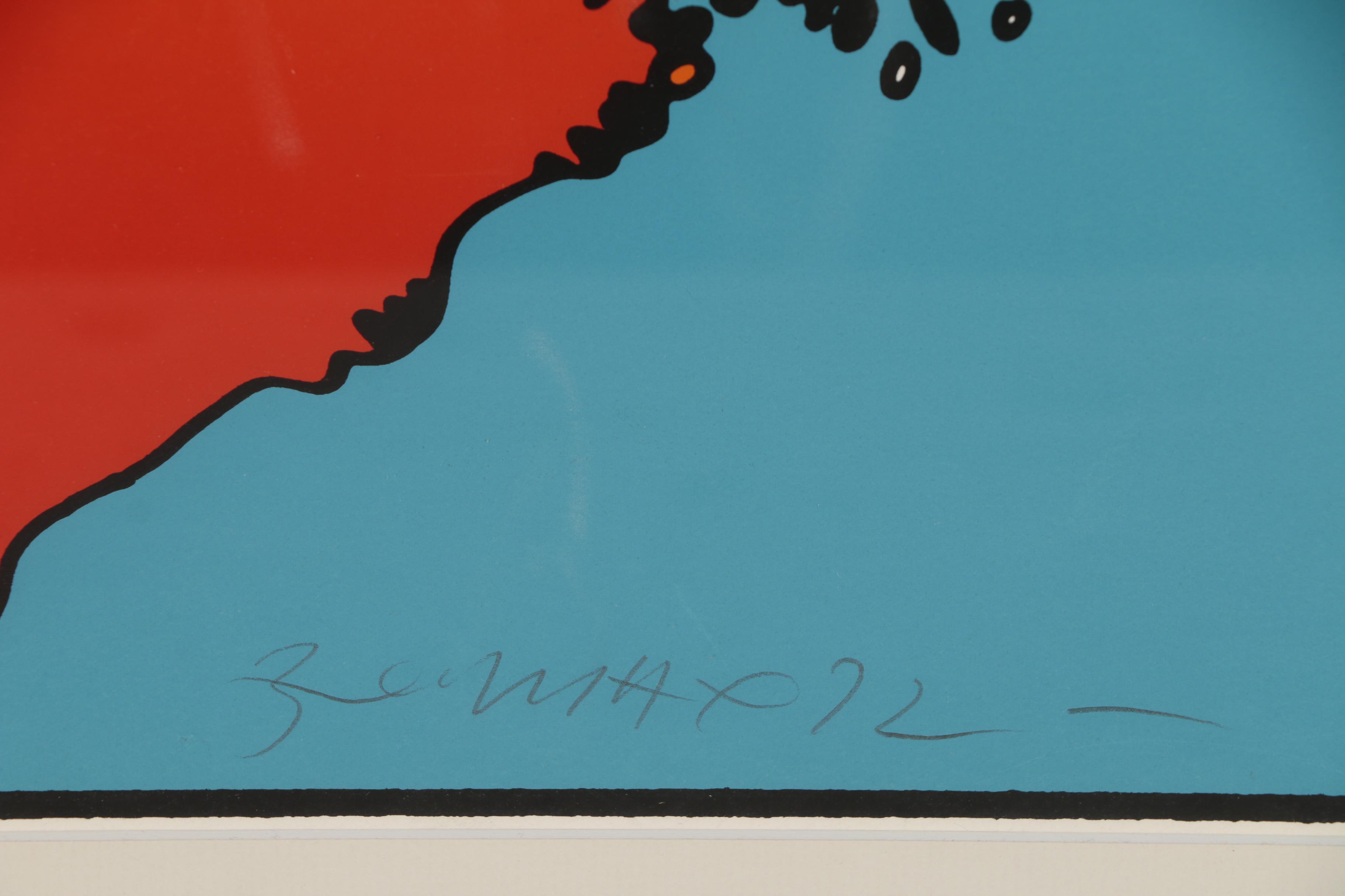 Peter Max Serigraph , "Candidate for Peace" 1972