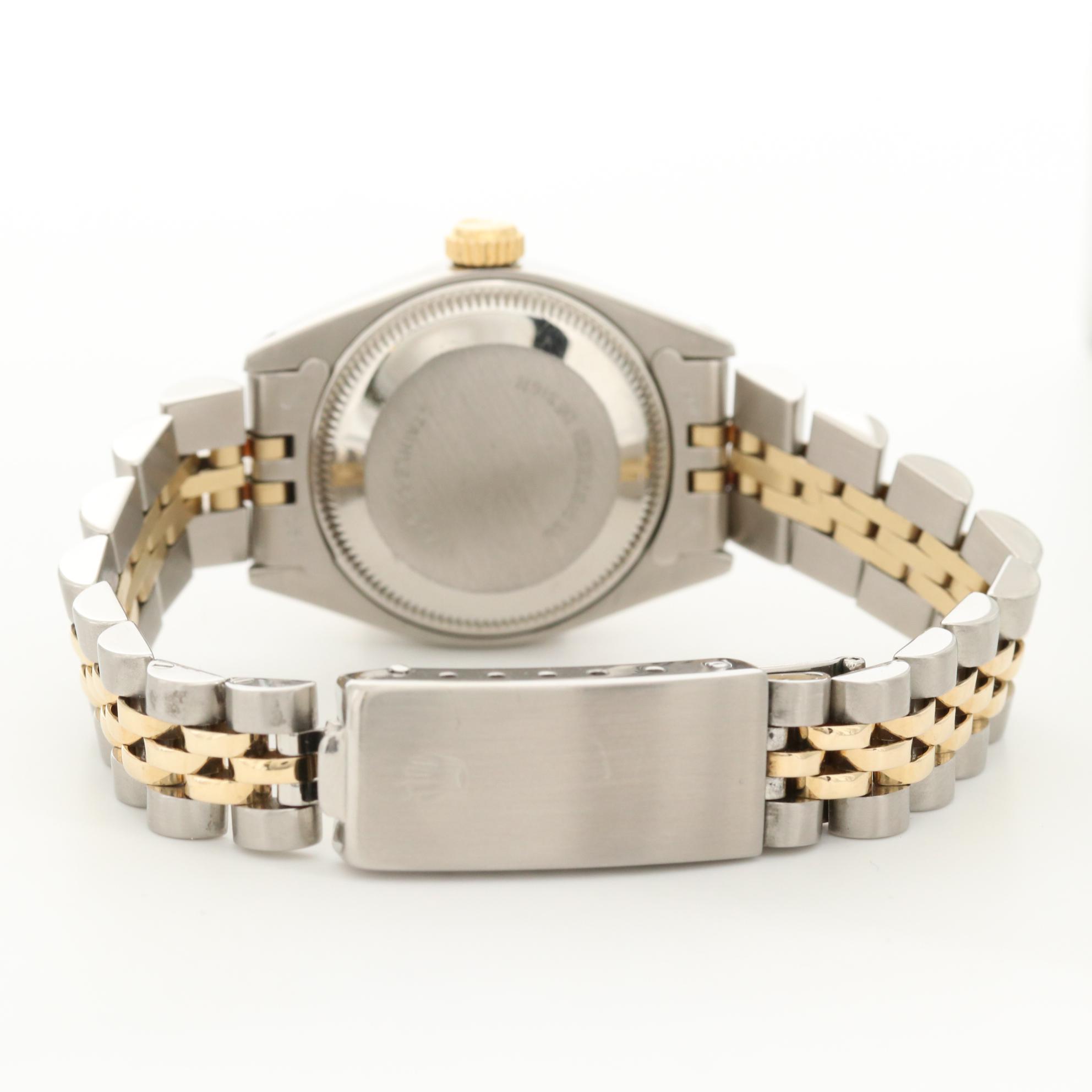 Rolex Datejust 14K Gold and Stainless Steel Watch With Diamonds, 1979