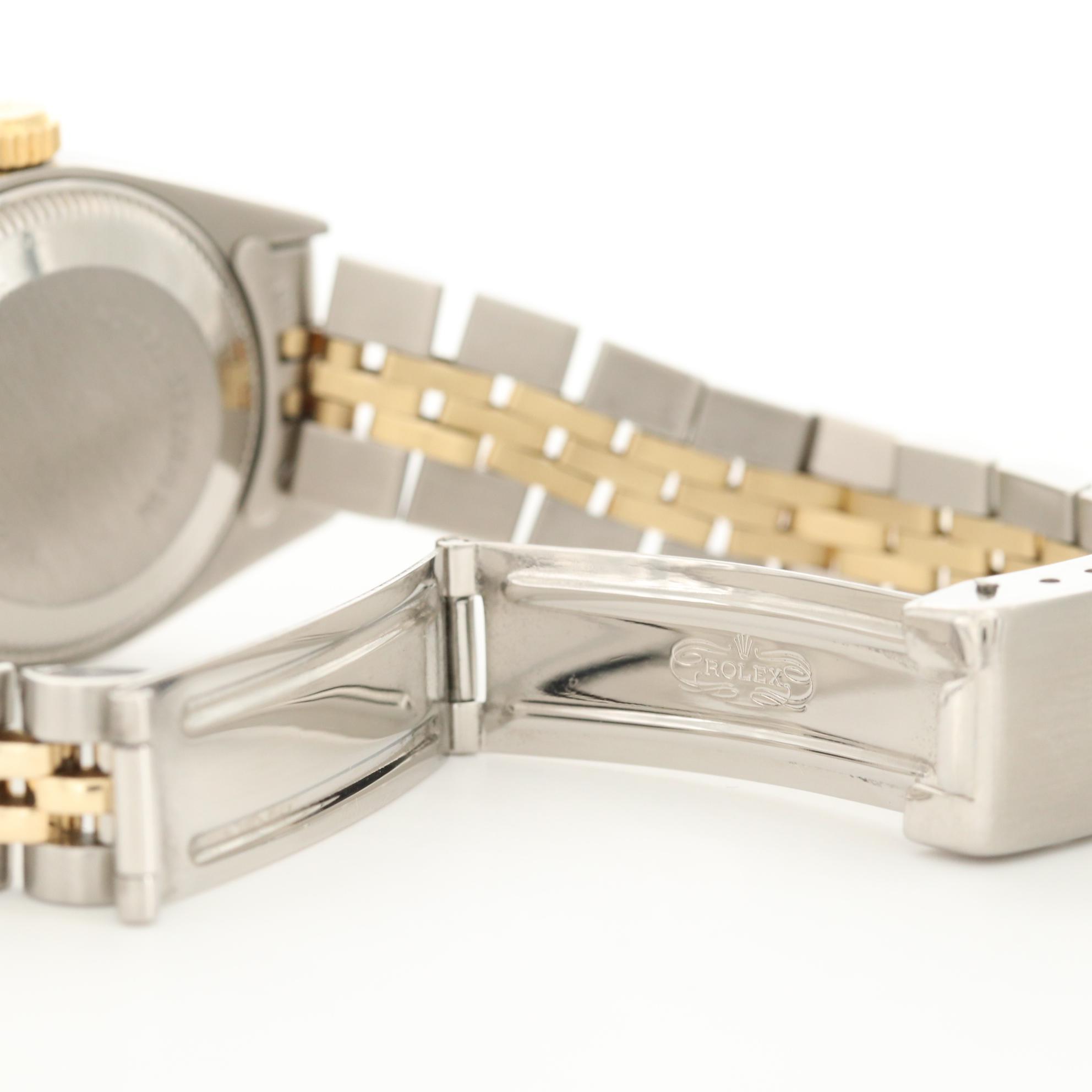 Rolex Datejust 14K Gold and Stainless Steel Watch With Diamonds, 1979