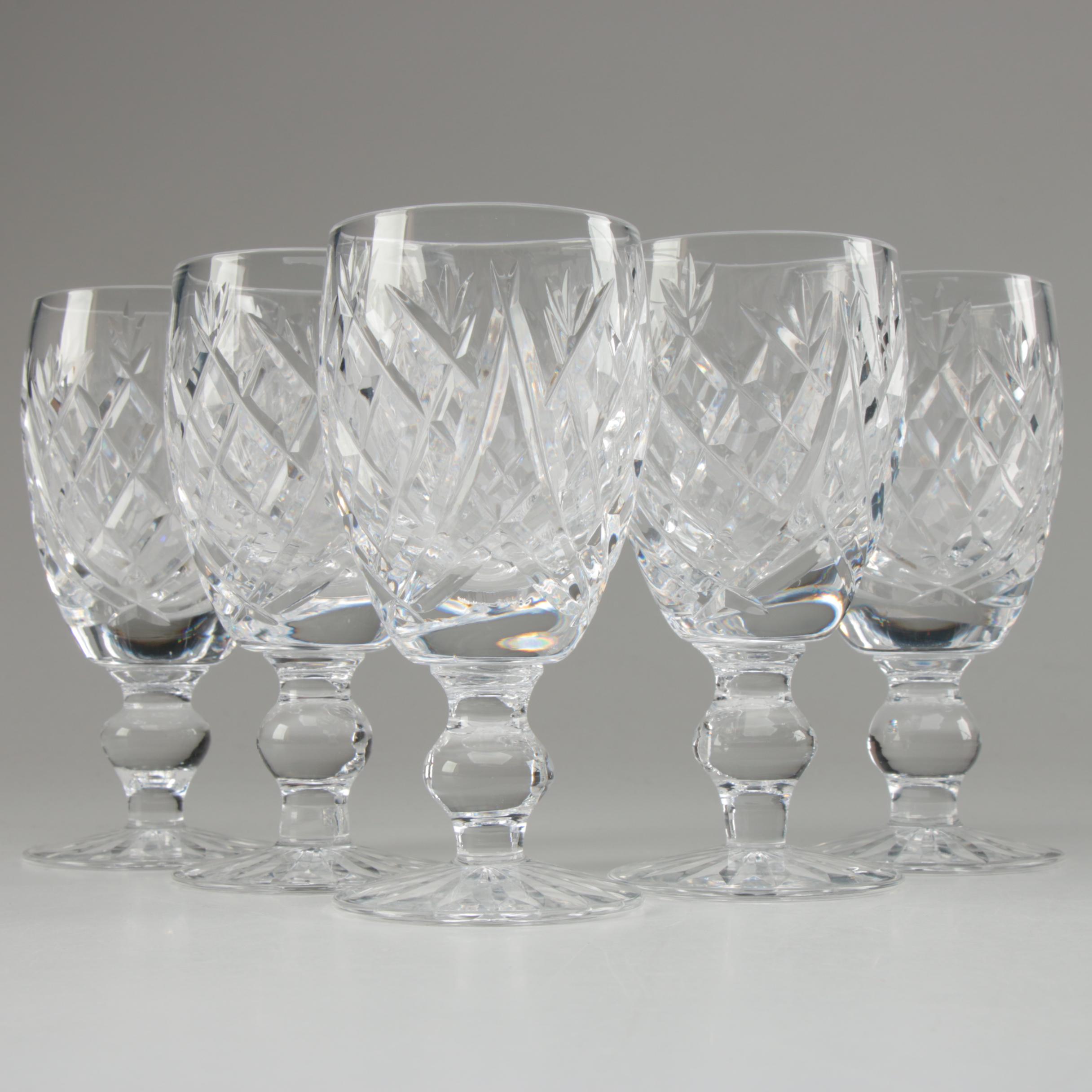 Waterford Crystal "Donegal" Sherry Glasses, Late 20th Century