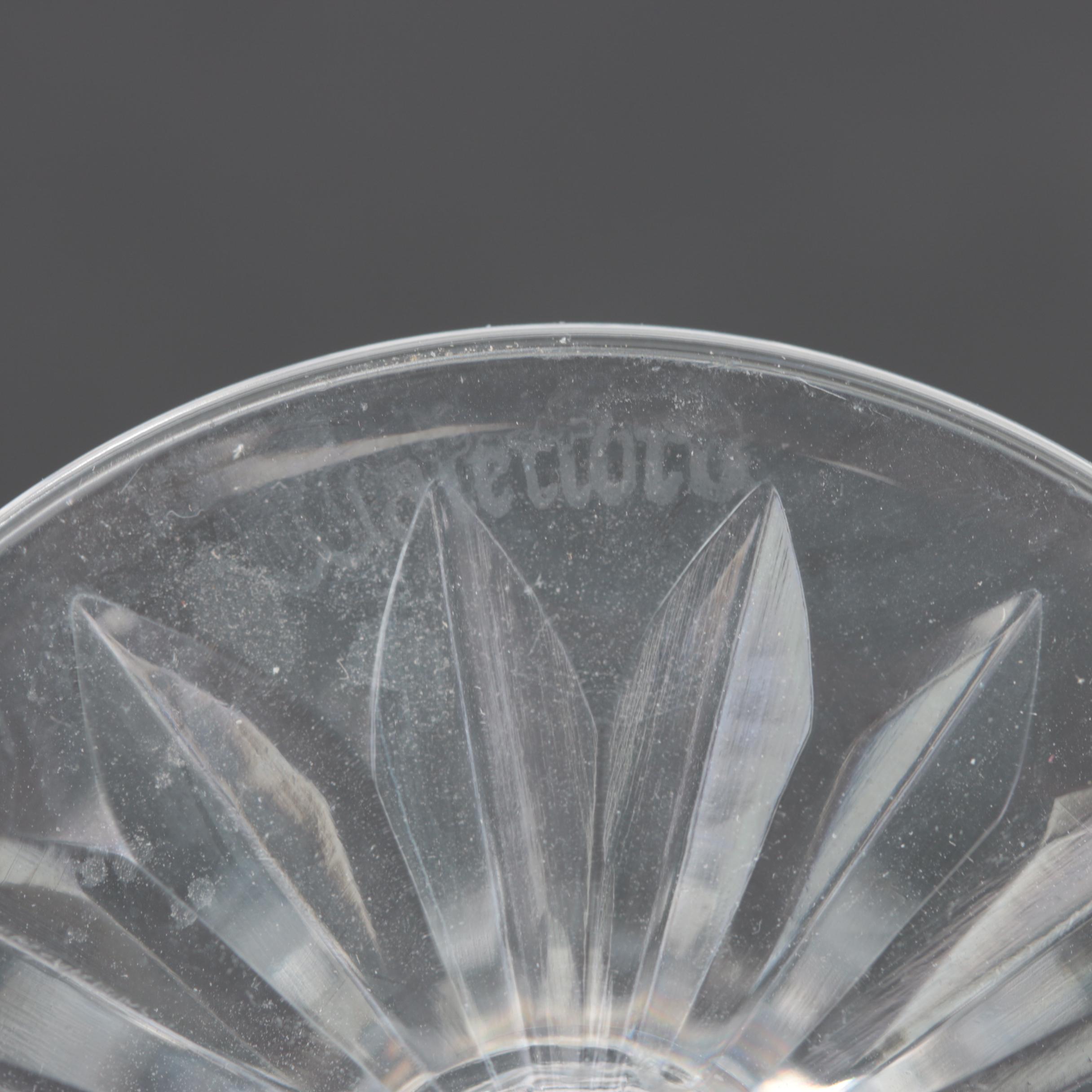 Waterford Crystal "Donegal" Sherry Glasses, Late 20th Century