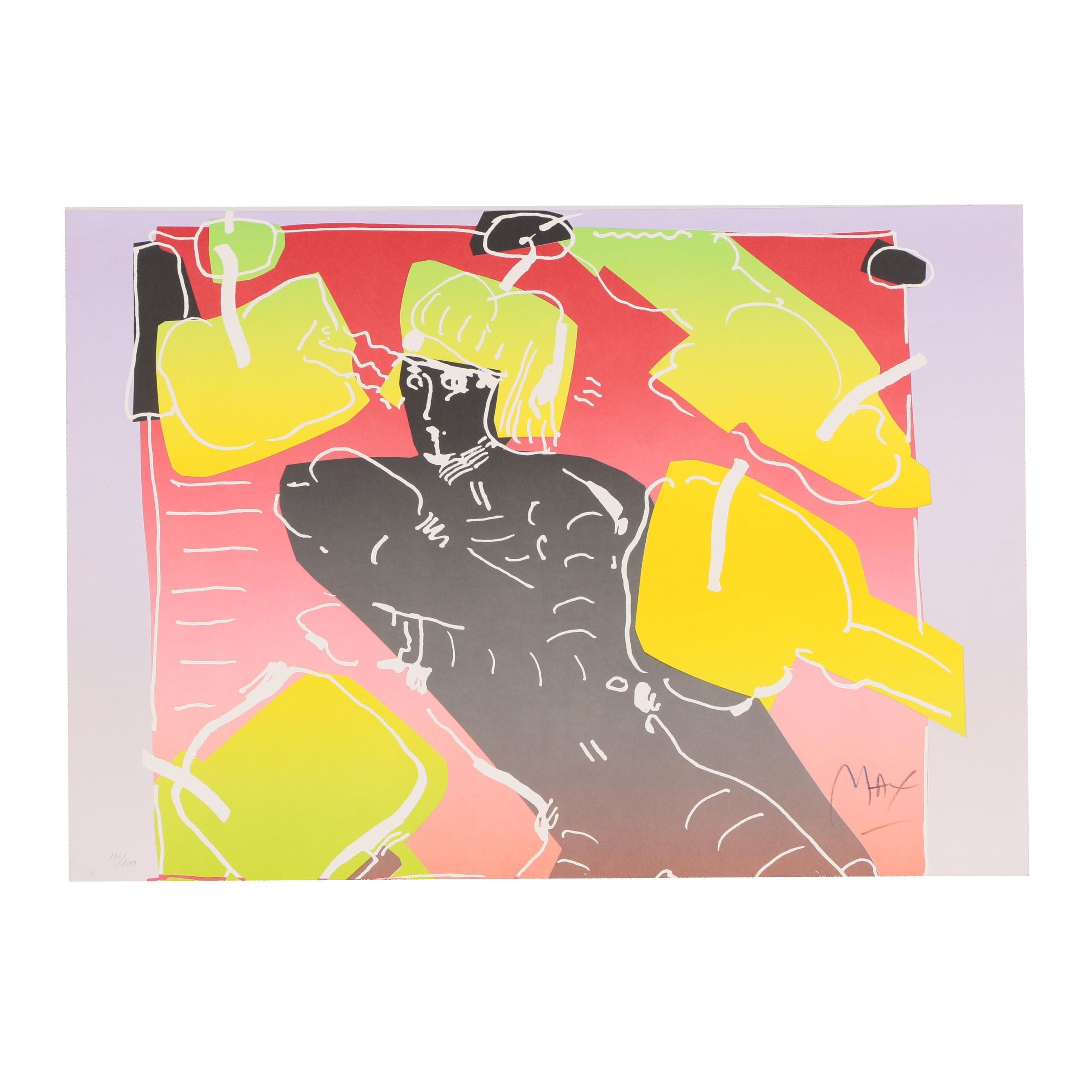 Peter Max Lithograph "The Dancer"