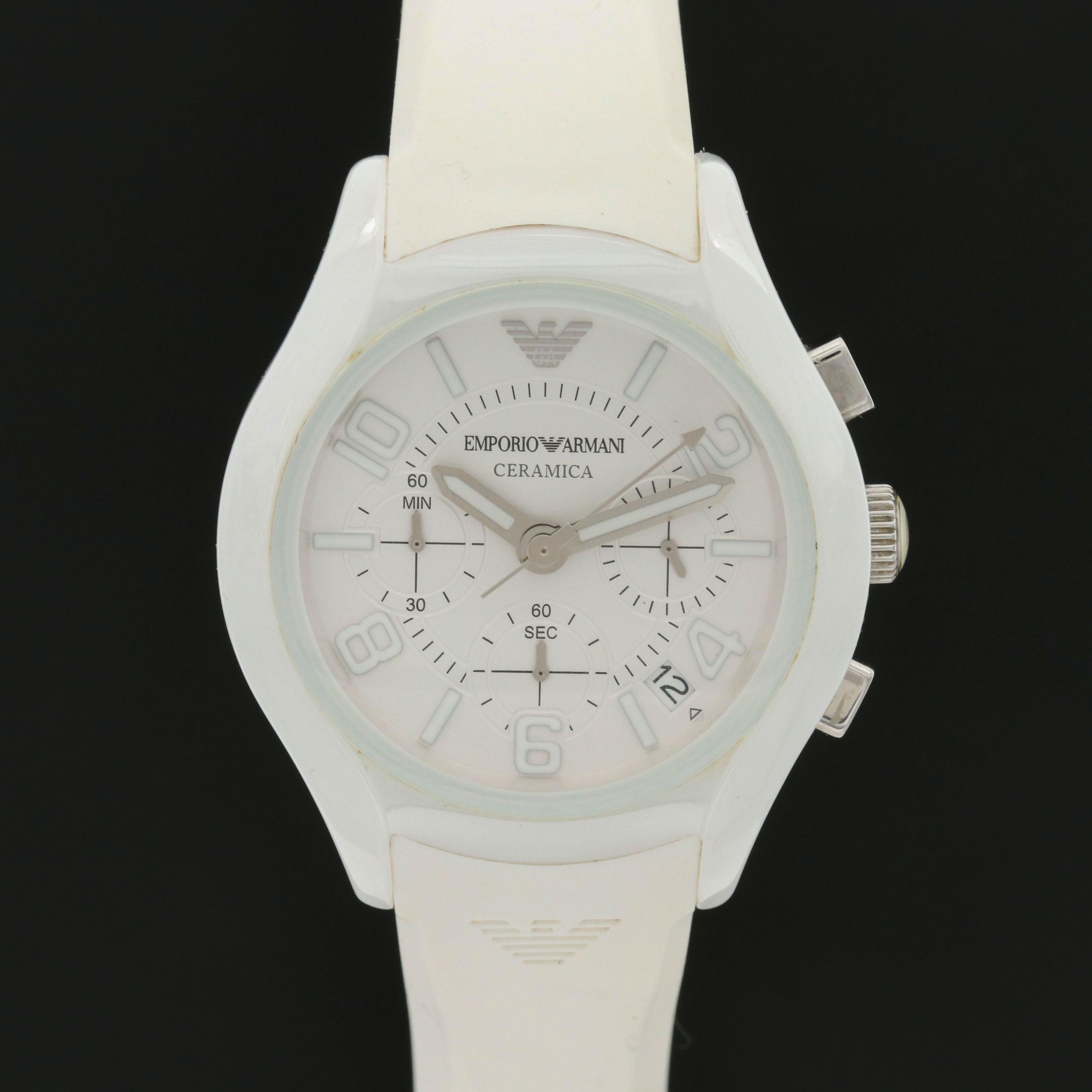 Emporio Armani Ceramica Chronograph Watch
