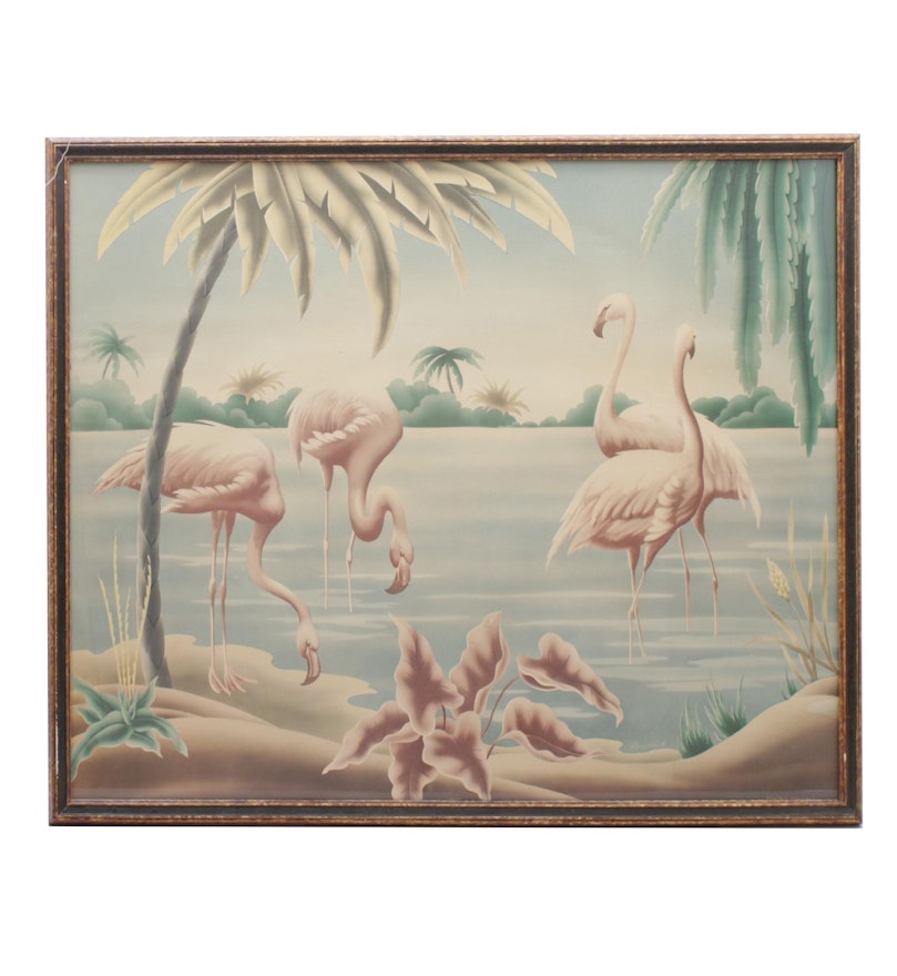 Flamingo Tango, Art Print by Turner at