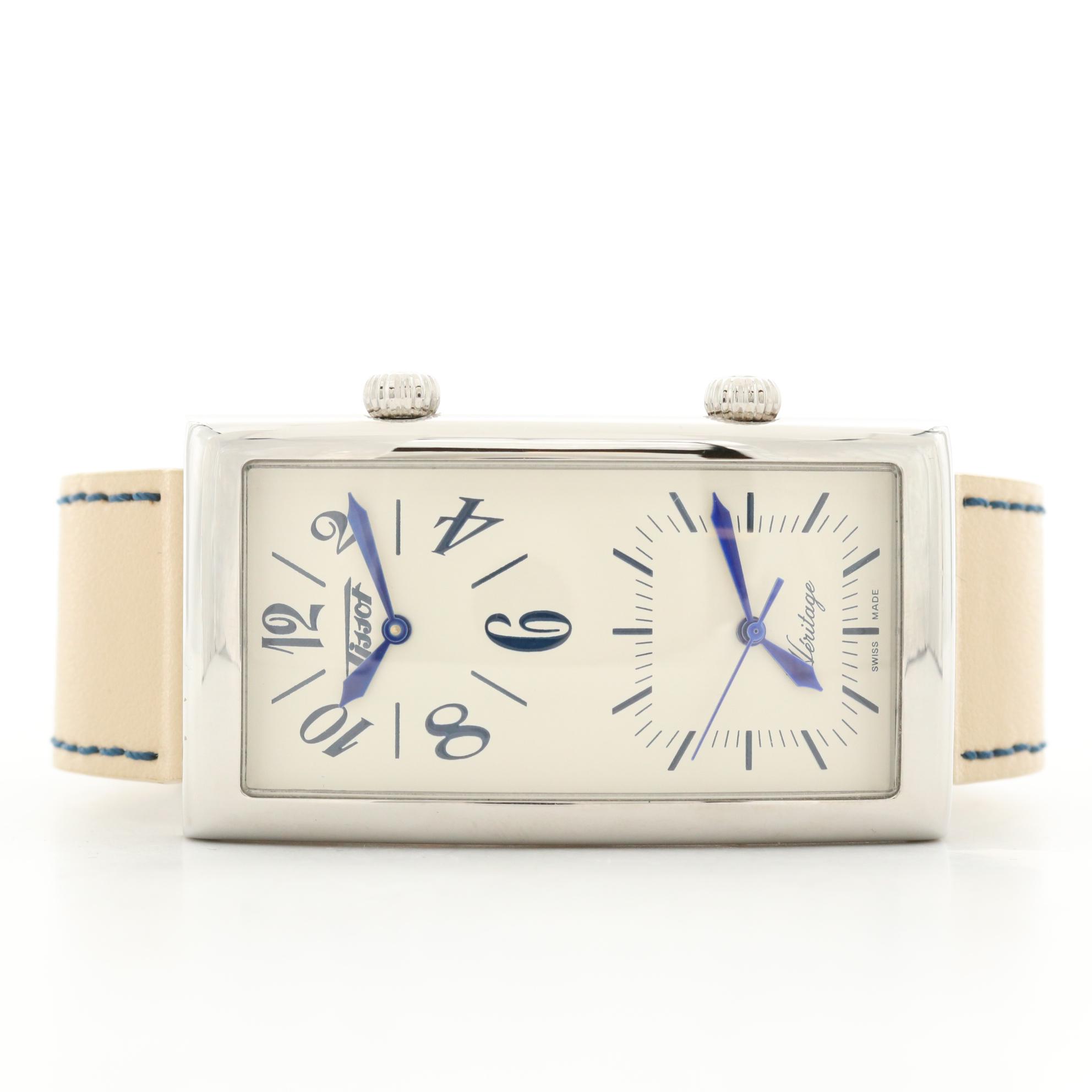 Tissot Heritage Dual Time Stainless Steel Quartz Watch