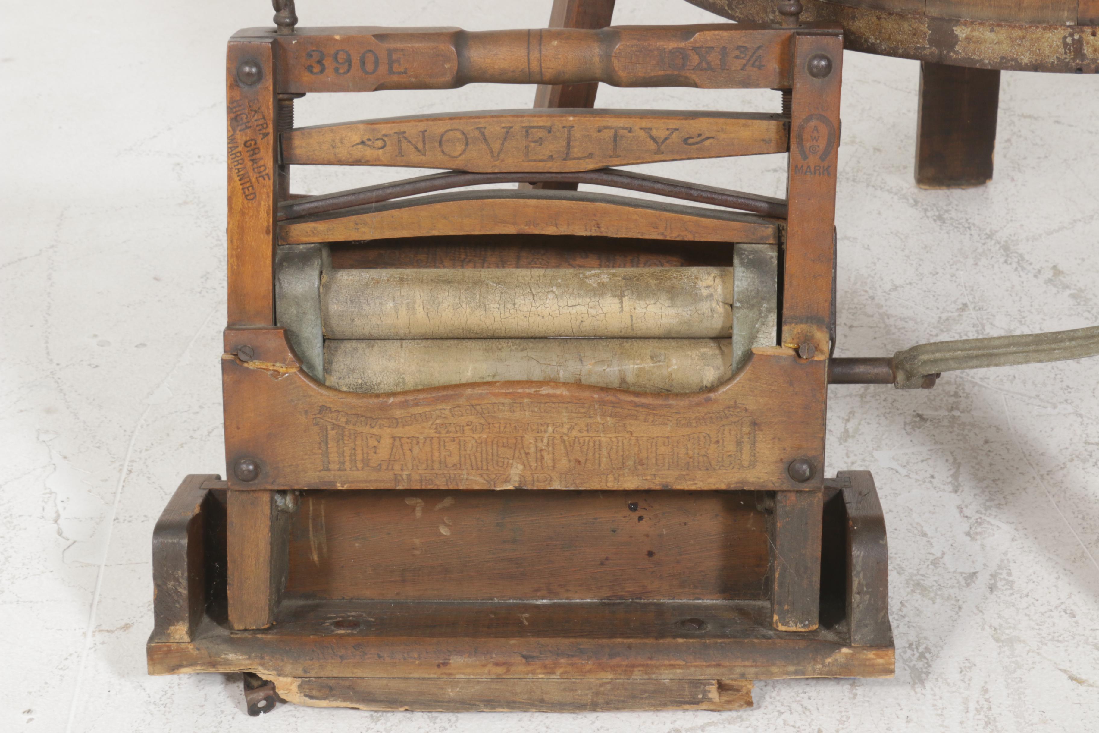 Boss Semi-Springless Model G Clothes Washer Machine with Ringer, Antique