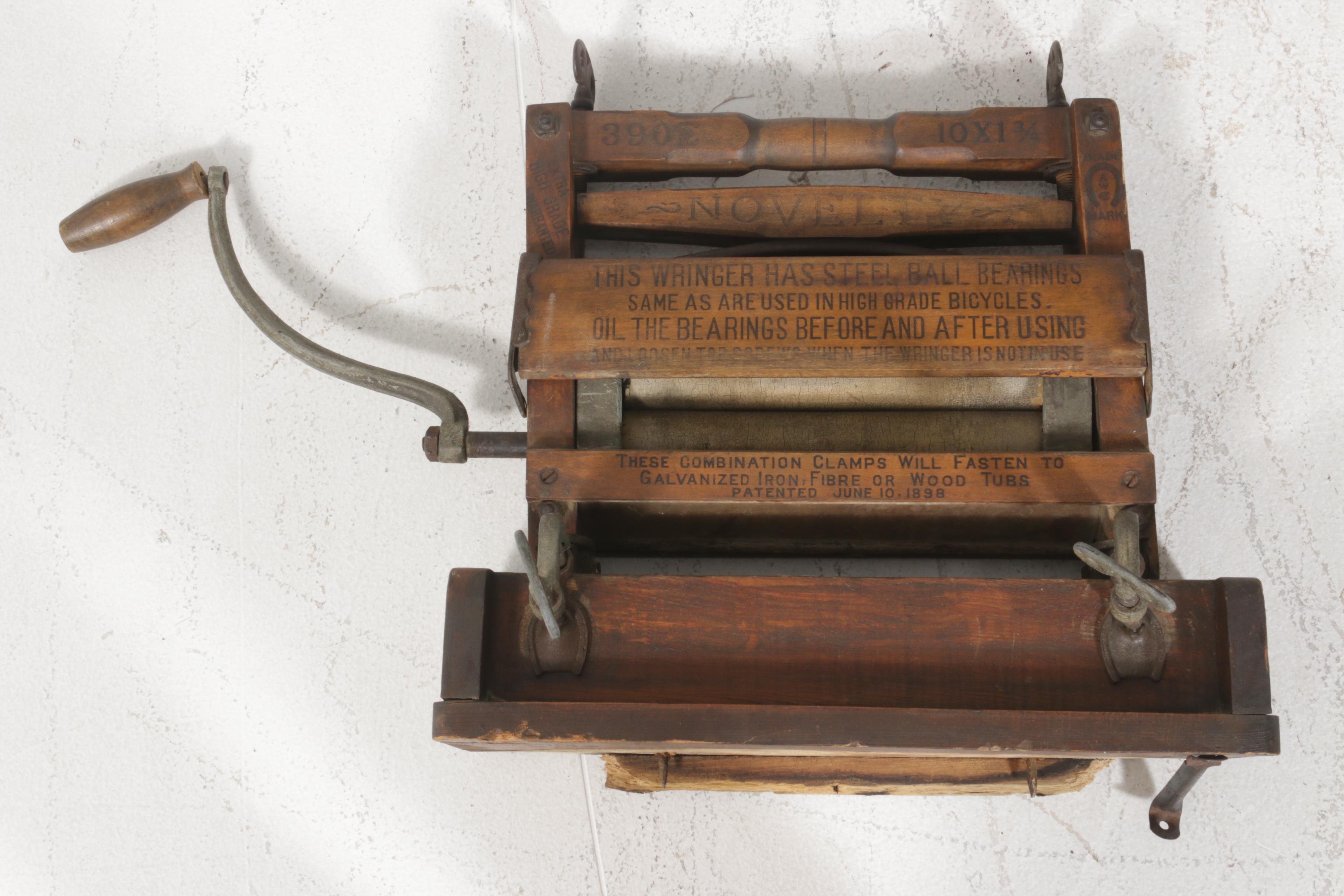 Boss Semi-Springless Model G Clothes Washer Machine with Ringer, Antique