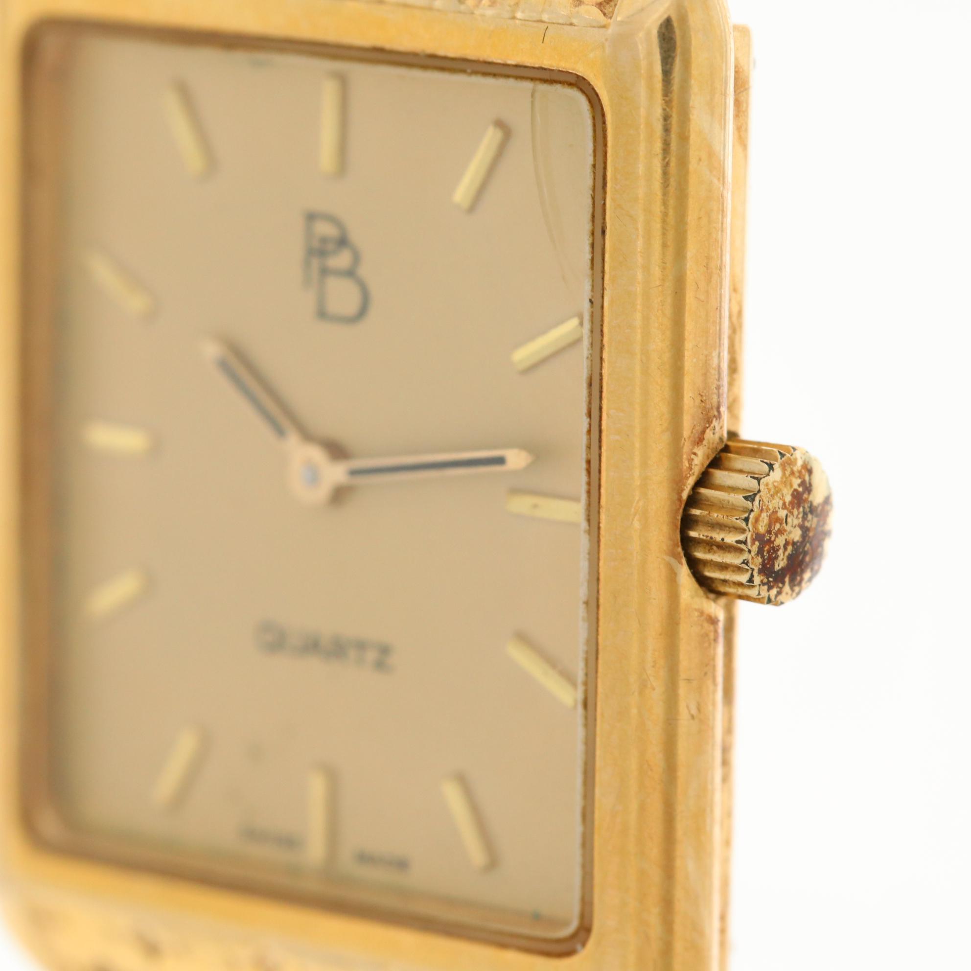 Paul Breguette 14K Yellow Gold Quartz Watch