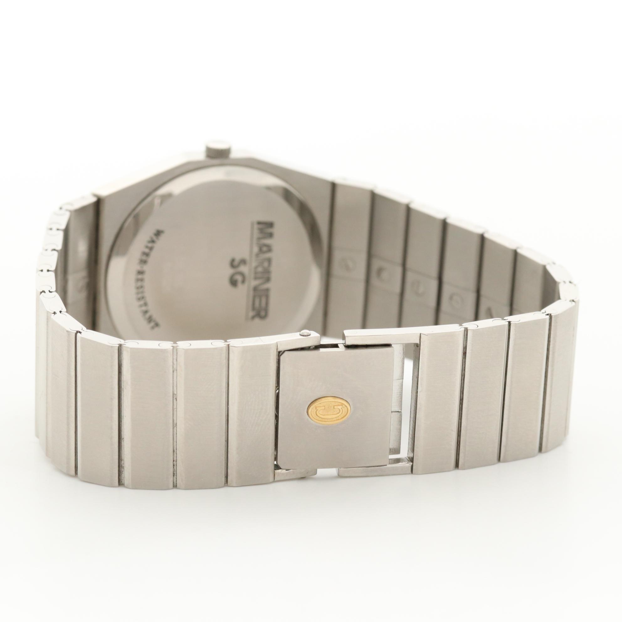 Concord Mariner SG Stainless Steel and 18K Gold Quartz Watch With Day/Date