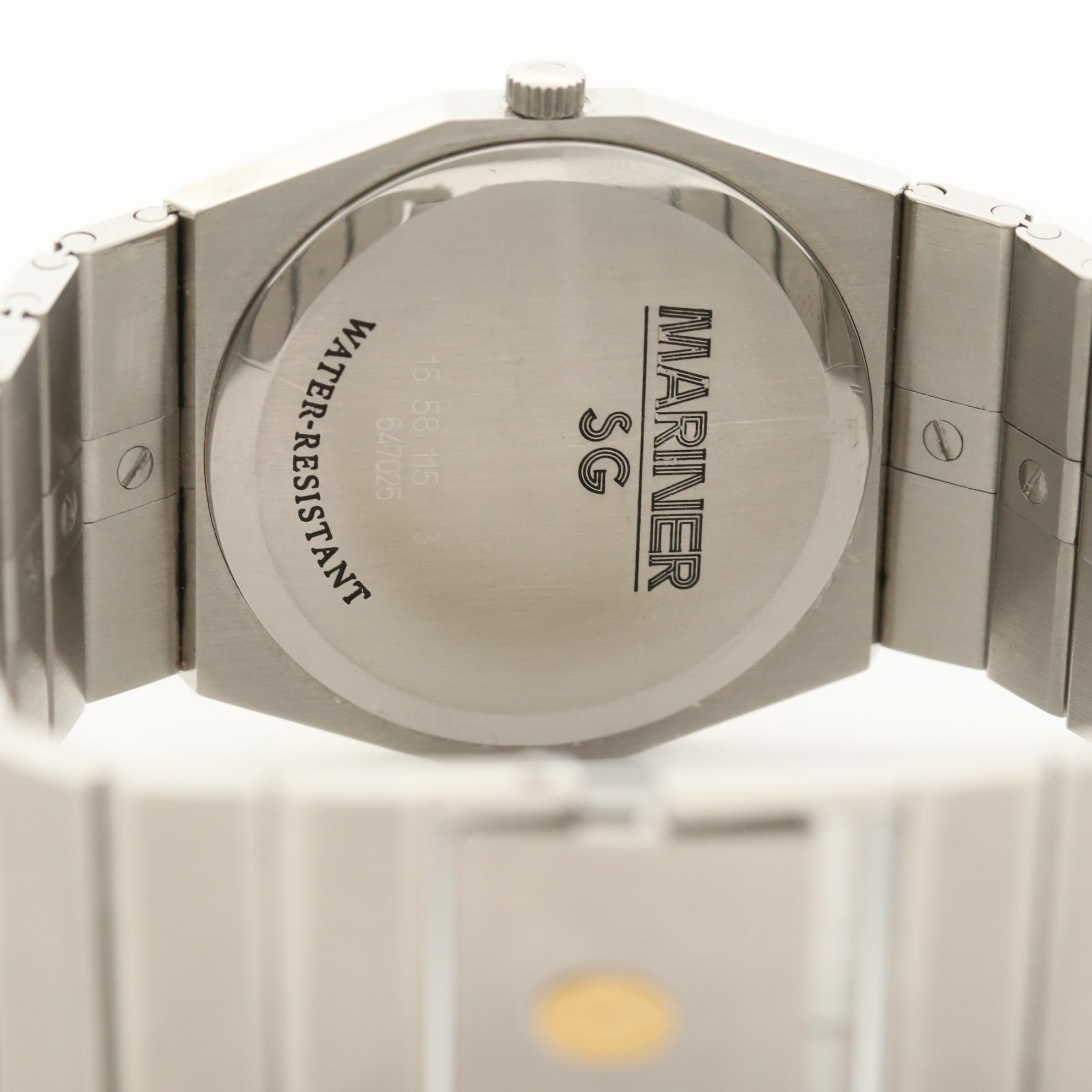 Concord Mariner SG Stainless Steel and 18K Gold Quartz Watch With Day/Date