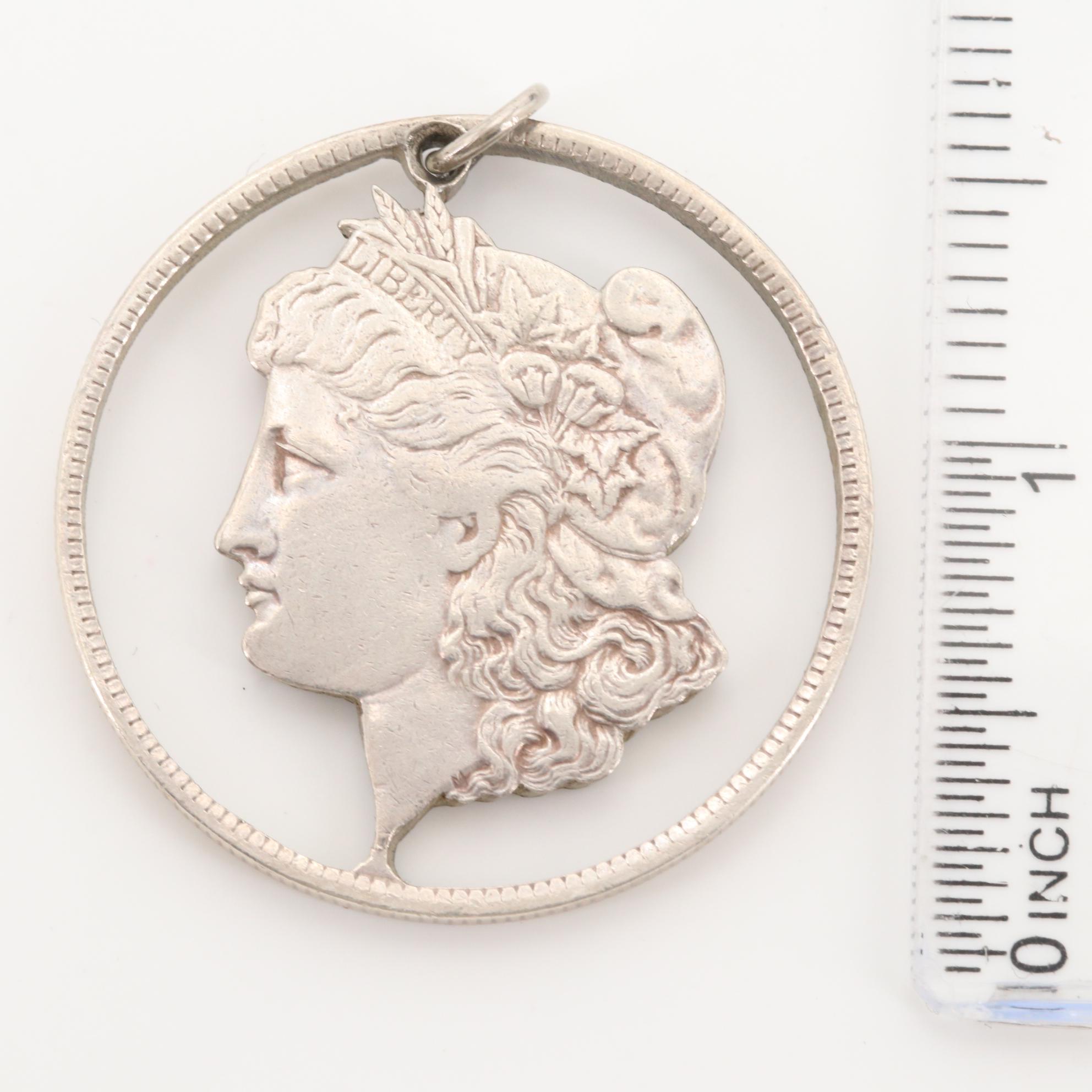 Jewelry Including Sterling, Morgan Silver Dollar and Tiffany & Co. Lapel Pin