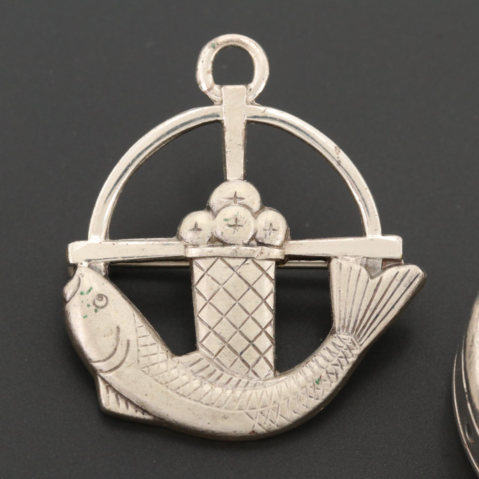 Jewelry Including Sterling, Morgan Silver Dollar and Tiffany & Co. Lapel Pin