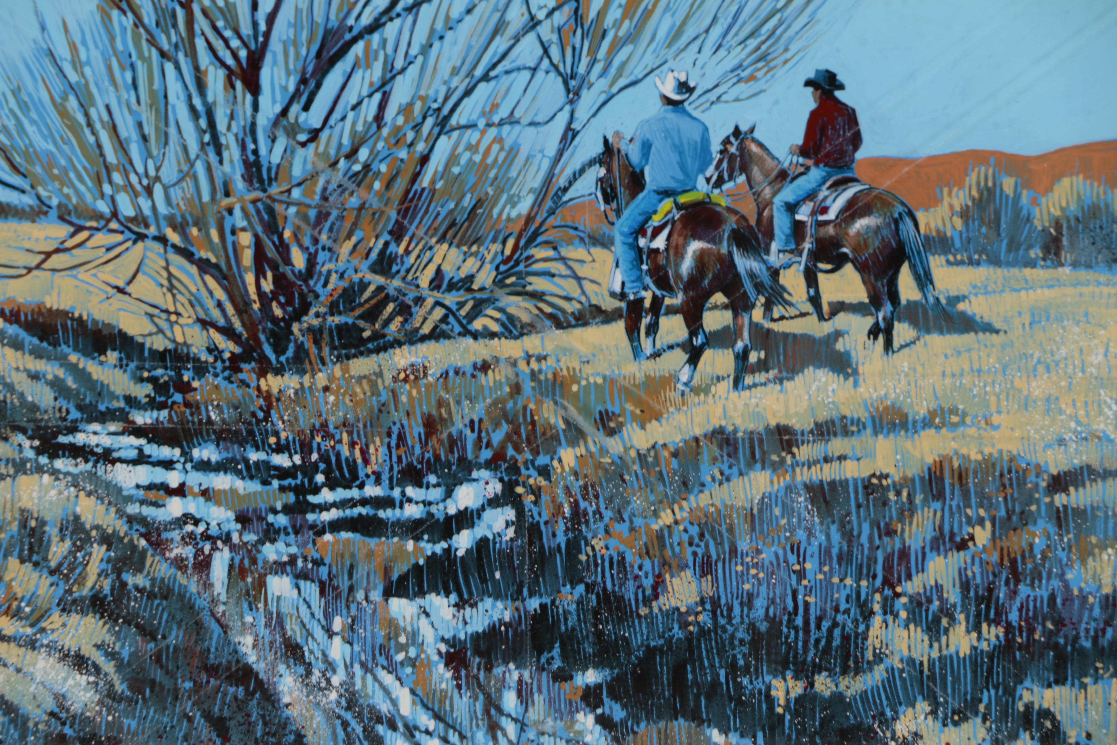 Lawrence Benjamin Porter Gouache Painting "End of Summer"