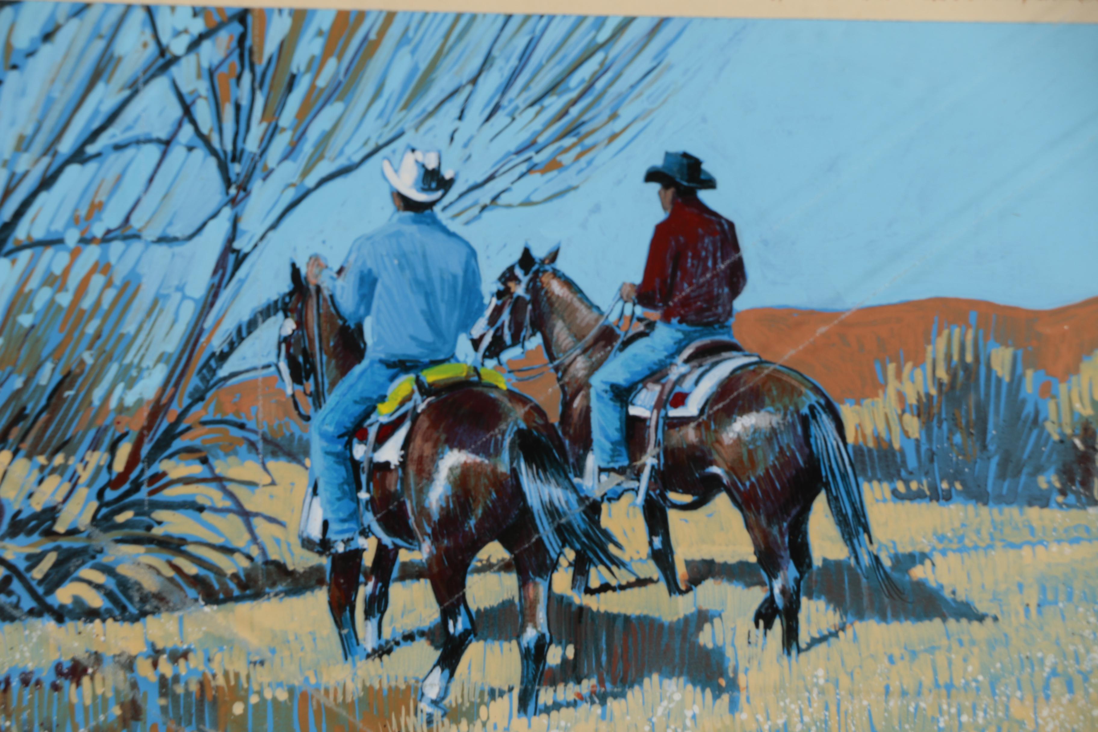 Lawrence Benjamin Porter Gouache Painting "End of Summer"