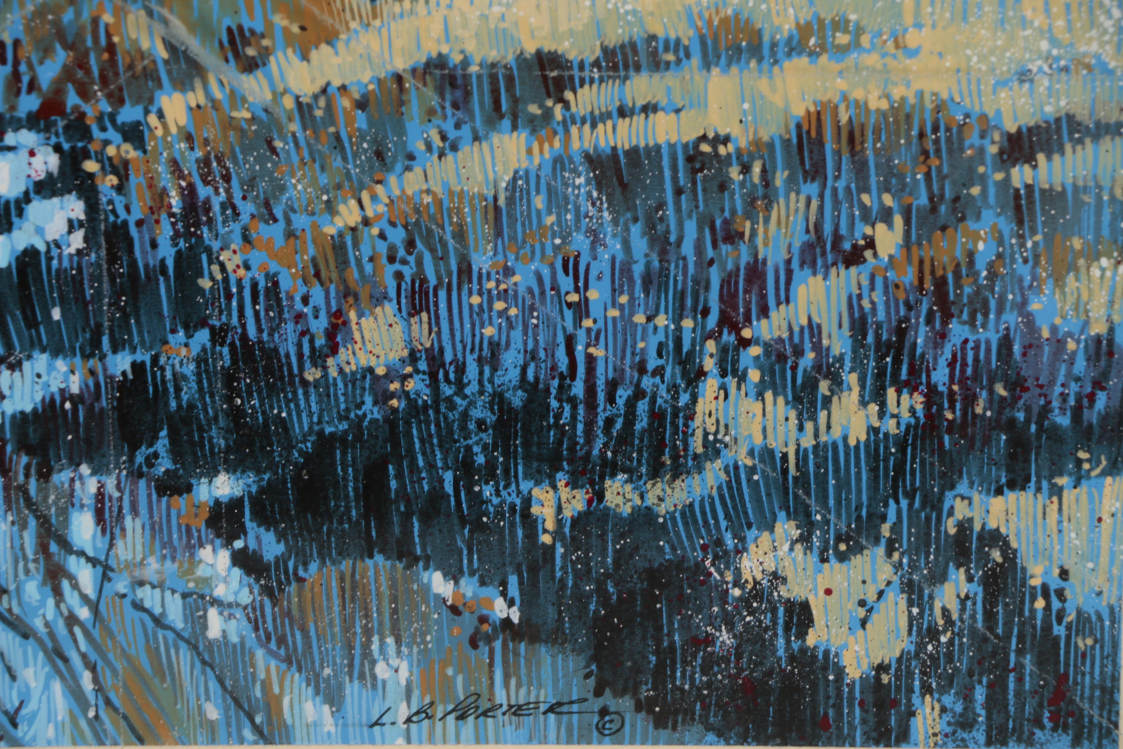 Lawrence Benjamin Porter Gouache Painting "End of Summer"