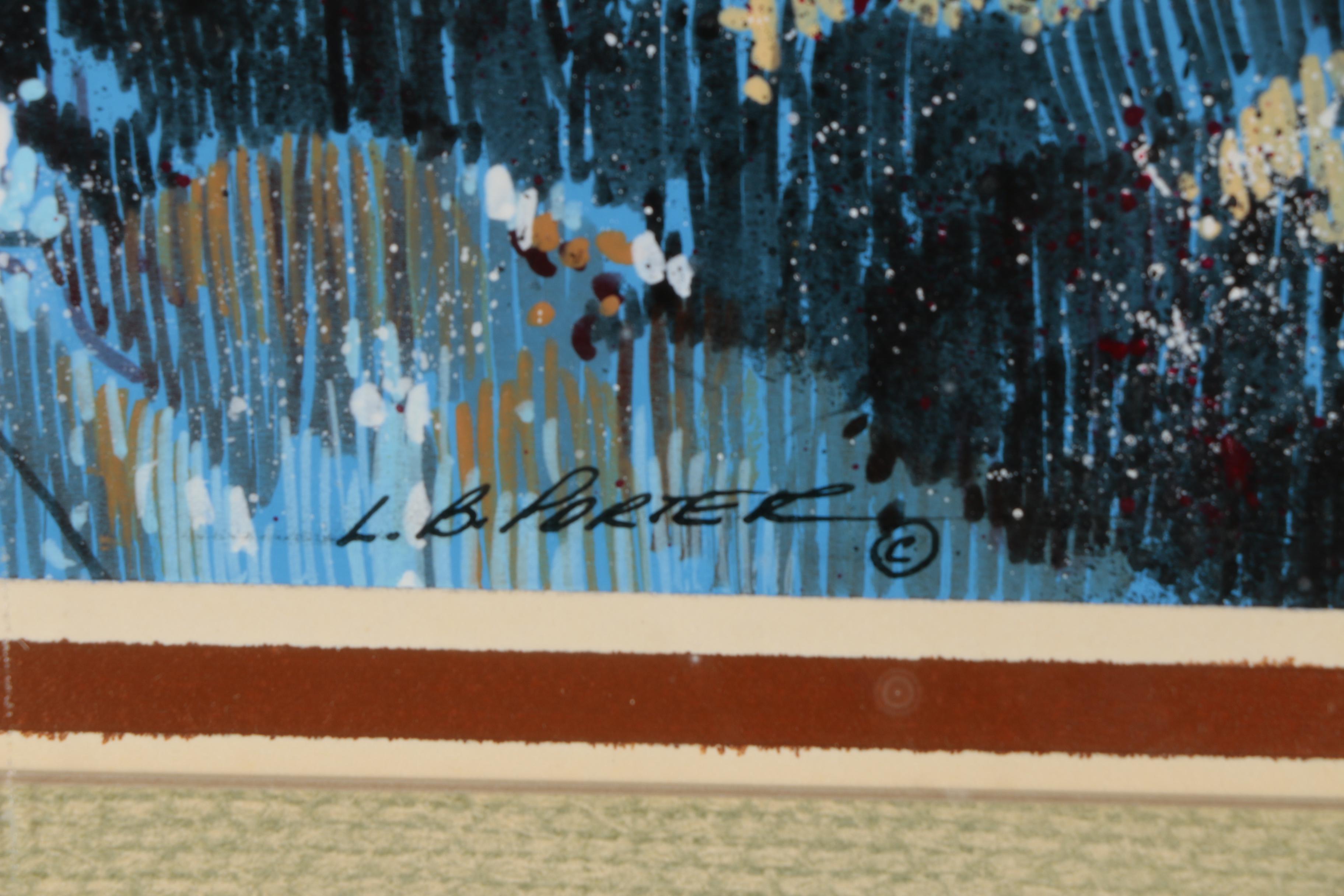 Lawrence Benjamin Porter Gouache Painting "End of Summer"