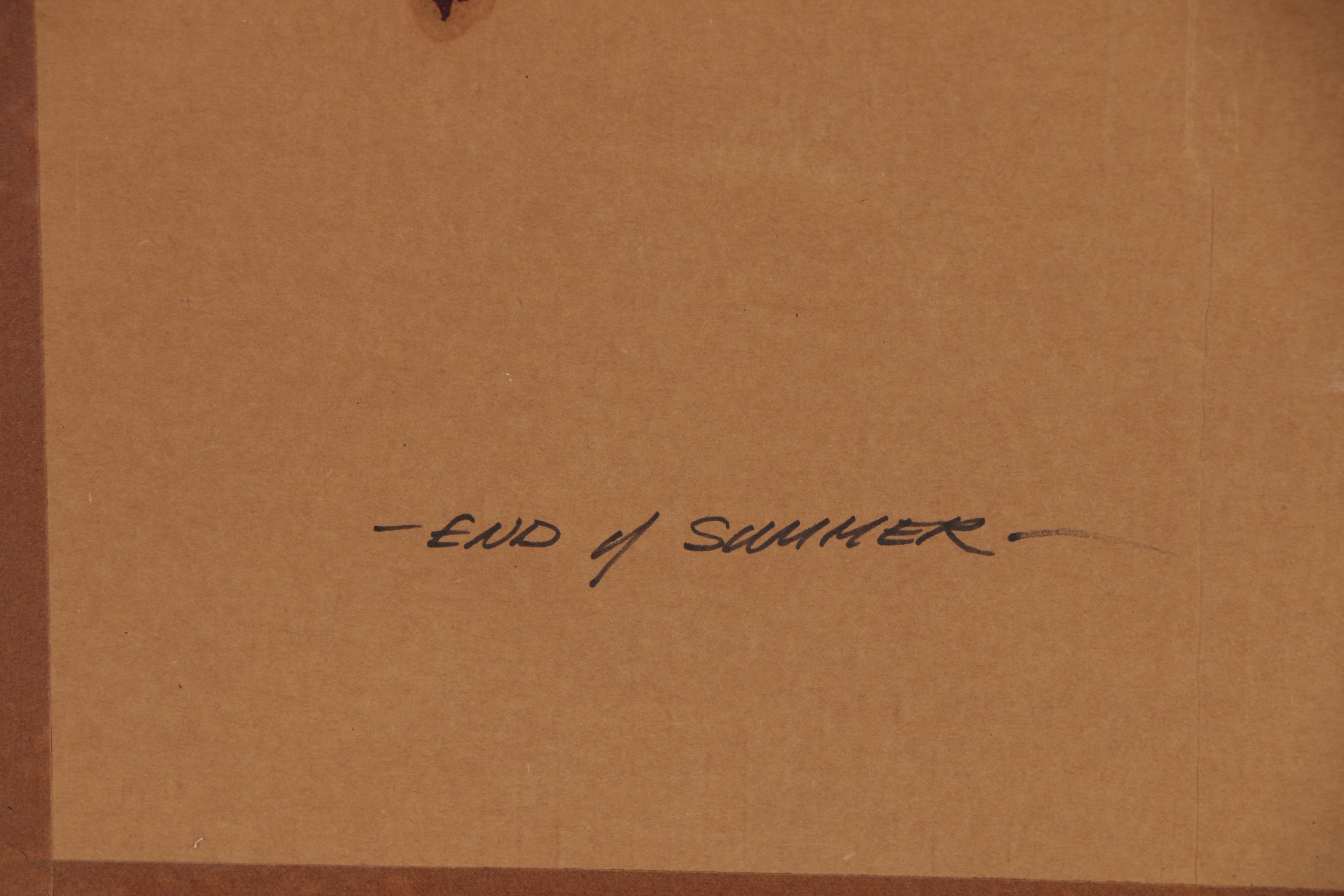 Lawrence Benjamin Porter Gouache Painting "End of Summer"