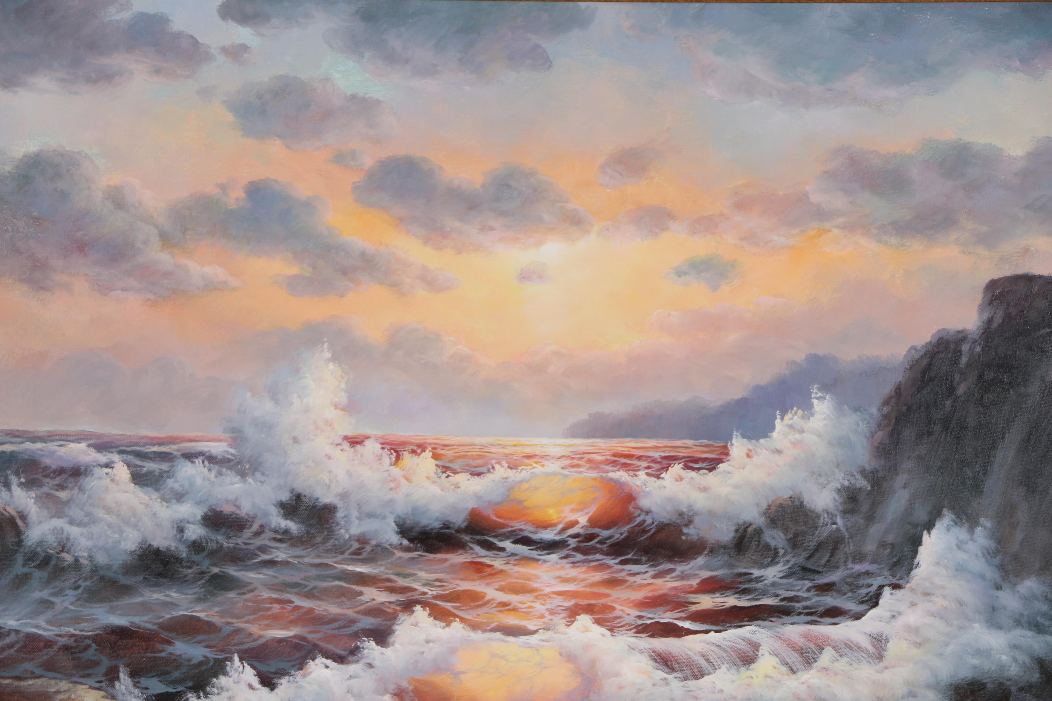Alex Greene Seascape Oil Painting