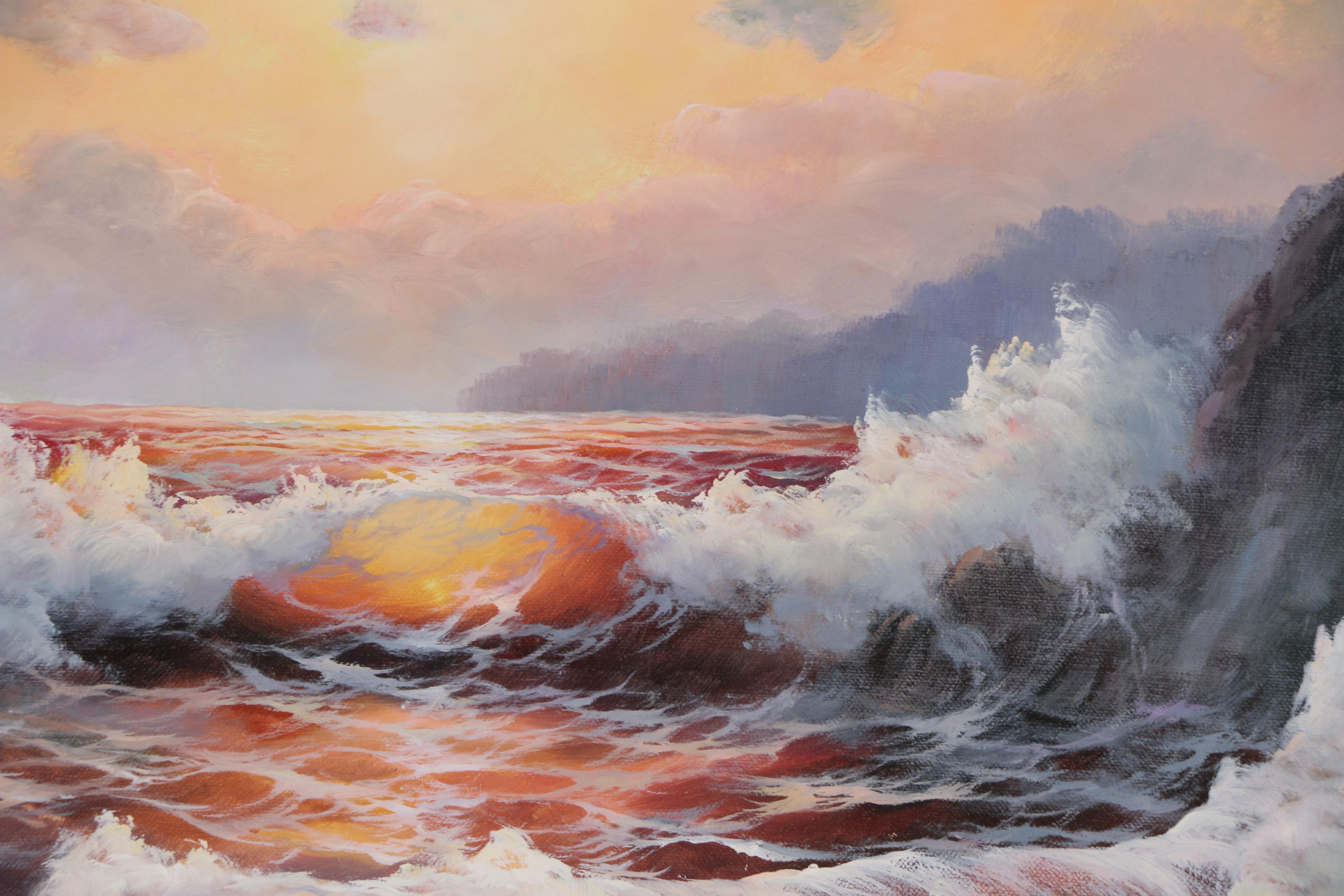 Alex Greene Seascape Oil Painting
