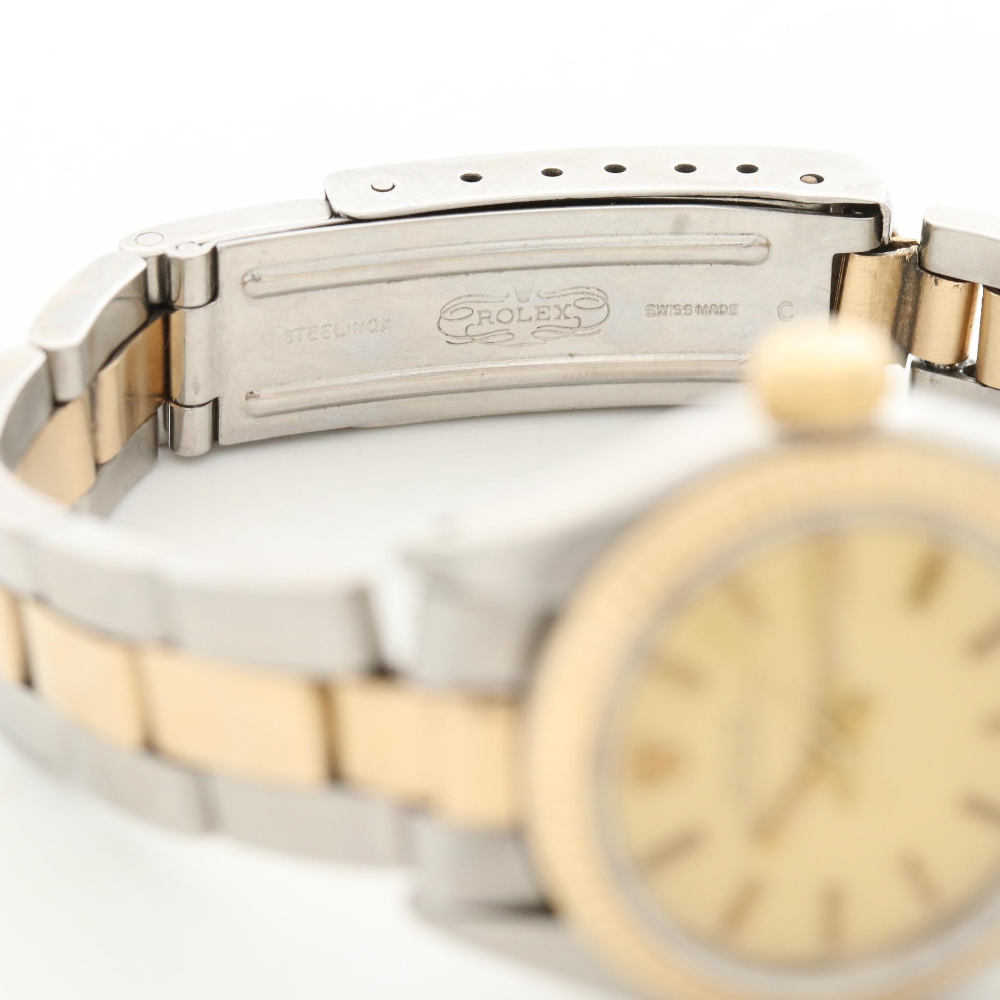 Vintage Rolex Oyster Perpetual 14K Gold and Stainless Steel Automatic Watch