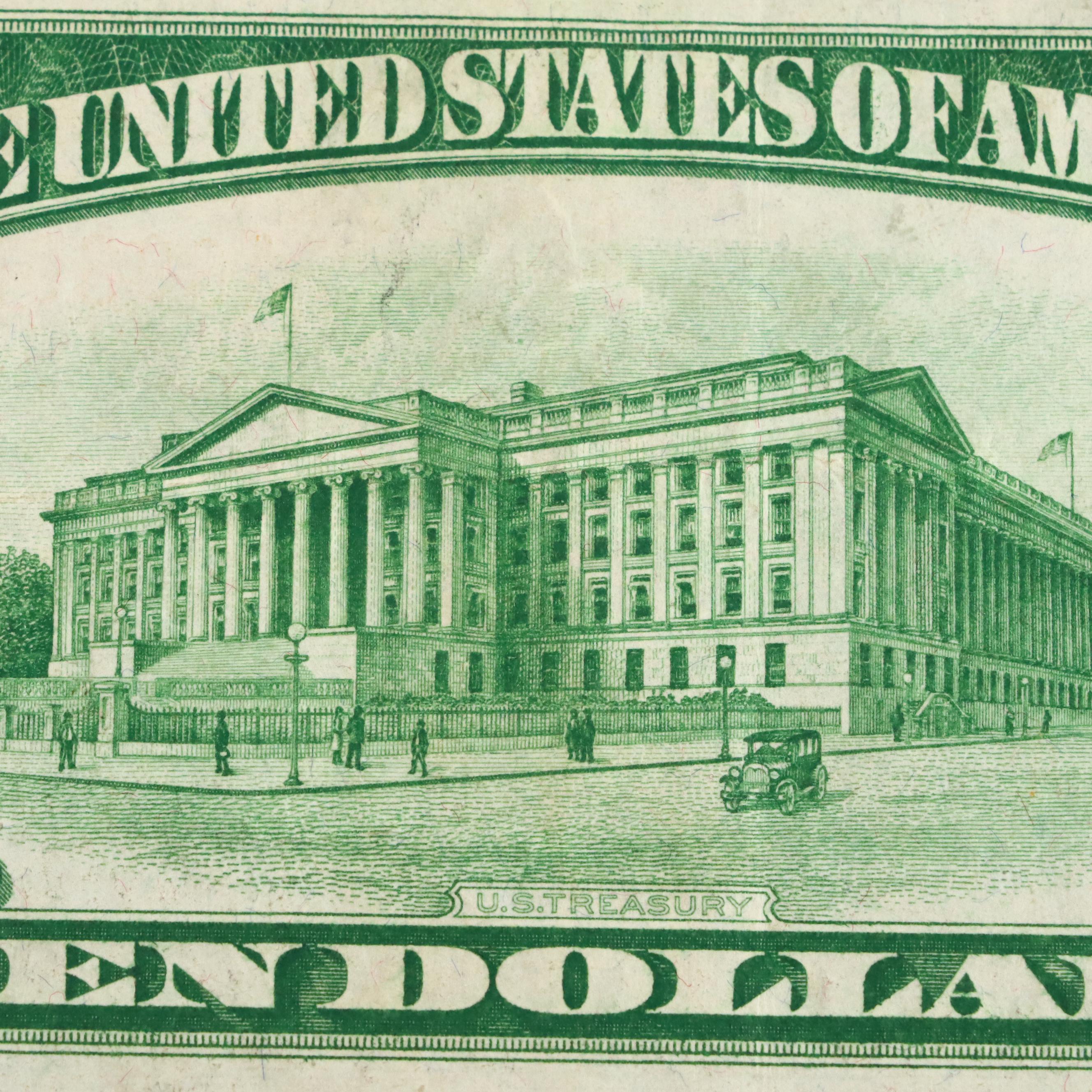 Series of 1928 $10 Gold Seal Gold Certificate