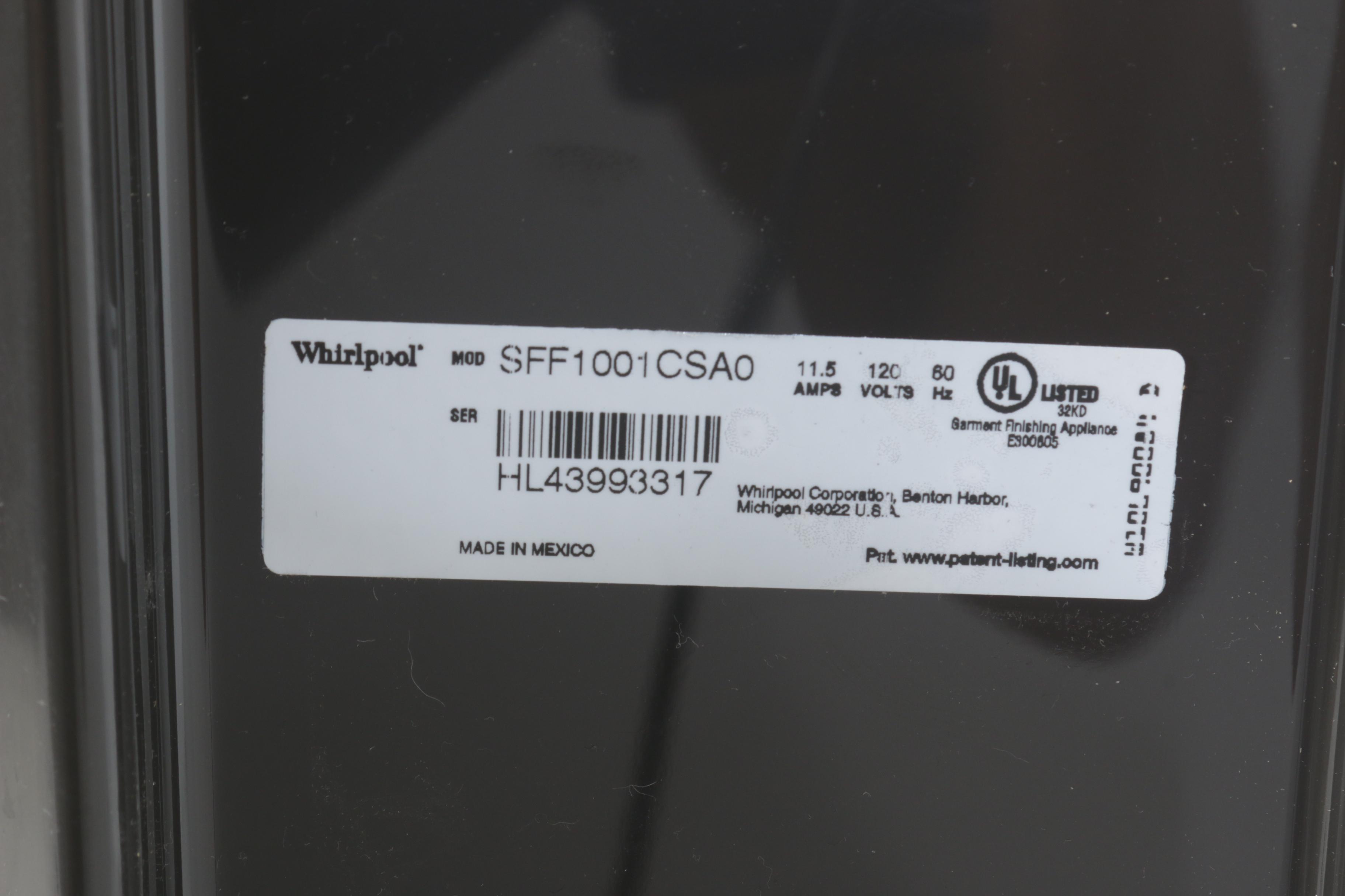 Whirlpool Swash Clothing Care System