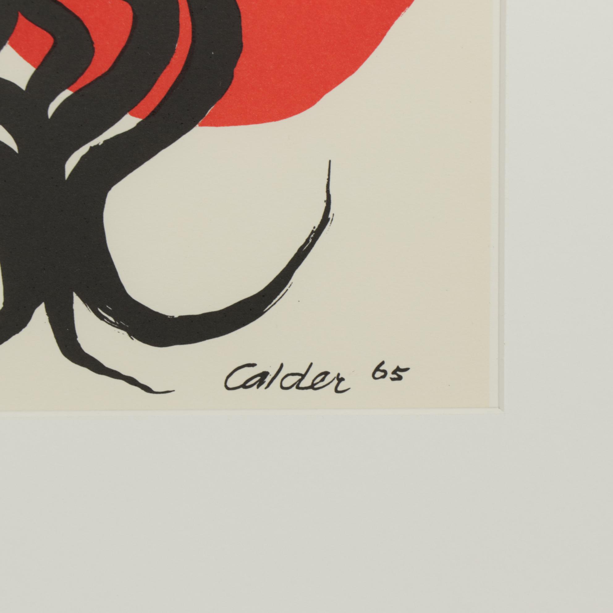 Alexander Calder Color Lithograph for Galerie Adrien Maeght