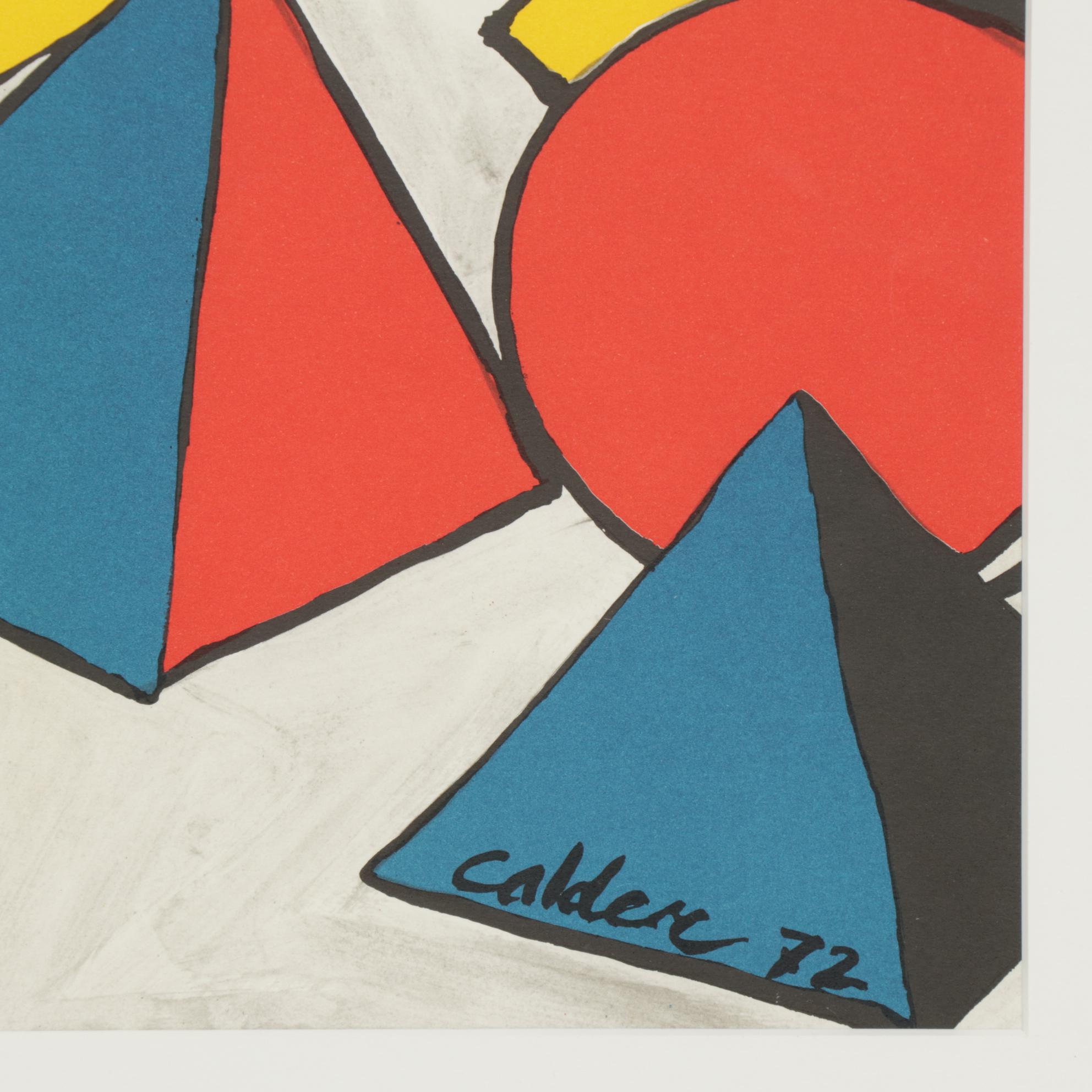 Alexander Calder Color Lithograph for Galerie Adrien Maeght