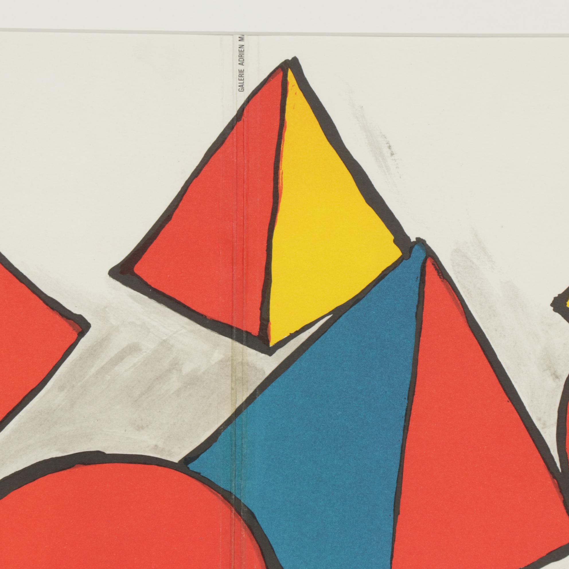 Alexander Calder Color Lithograph for Galerie Adrien Maeght
