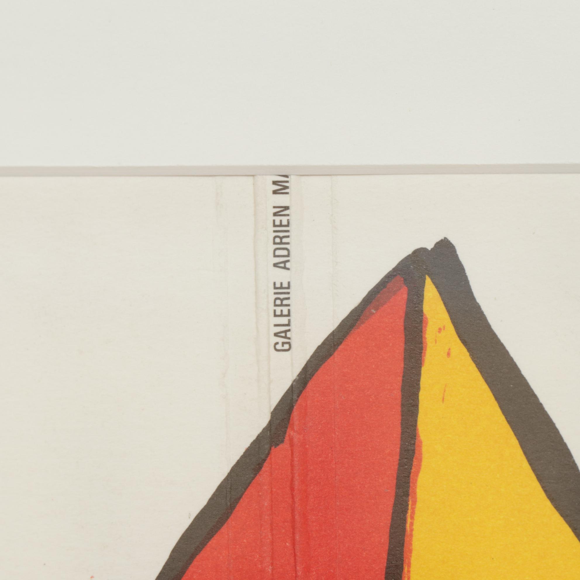 Alexander Calder Color Lithograph for Galerie Adrien Maeght