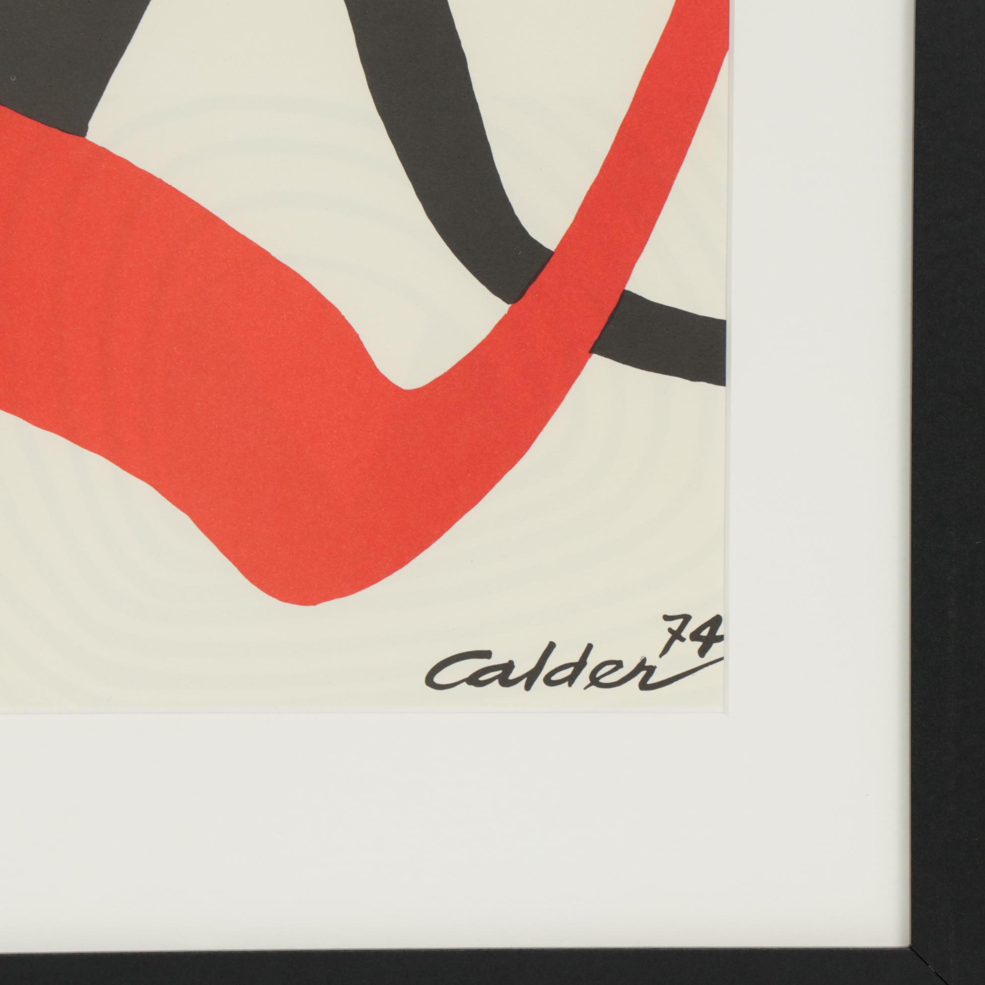 Alexander Calder Color Lithograph for Galerie Adrien Maeght
