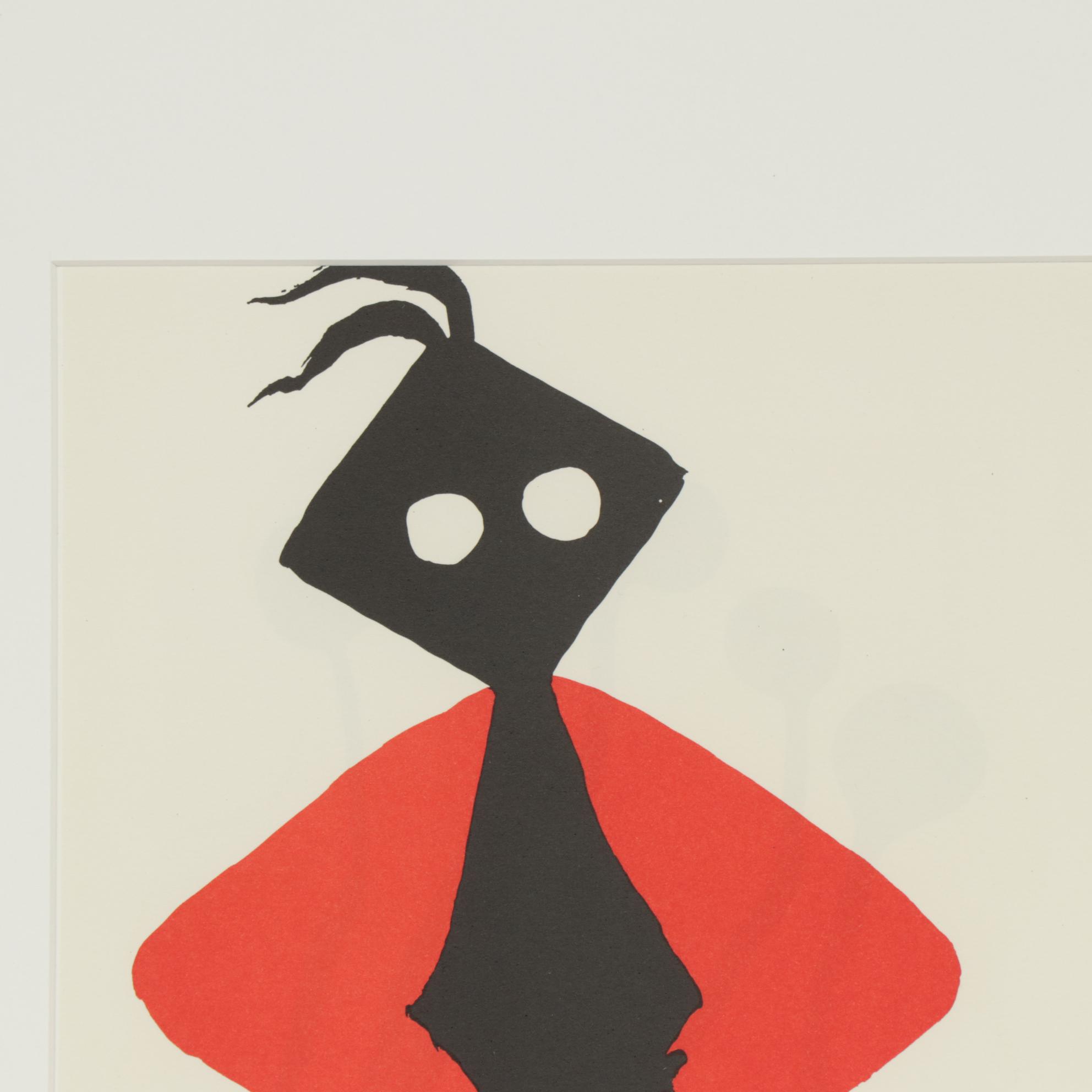 Alexander Calder Color Lithograph for Galerie Adrien Maeght