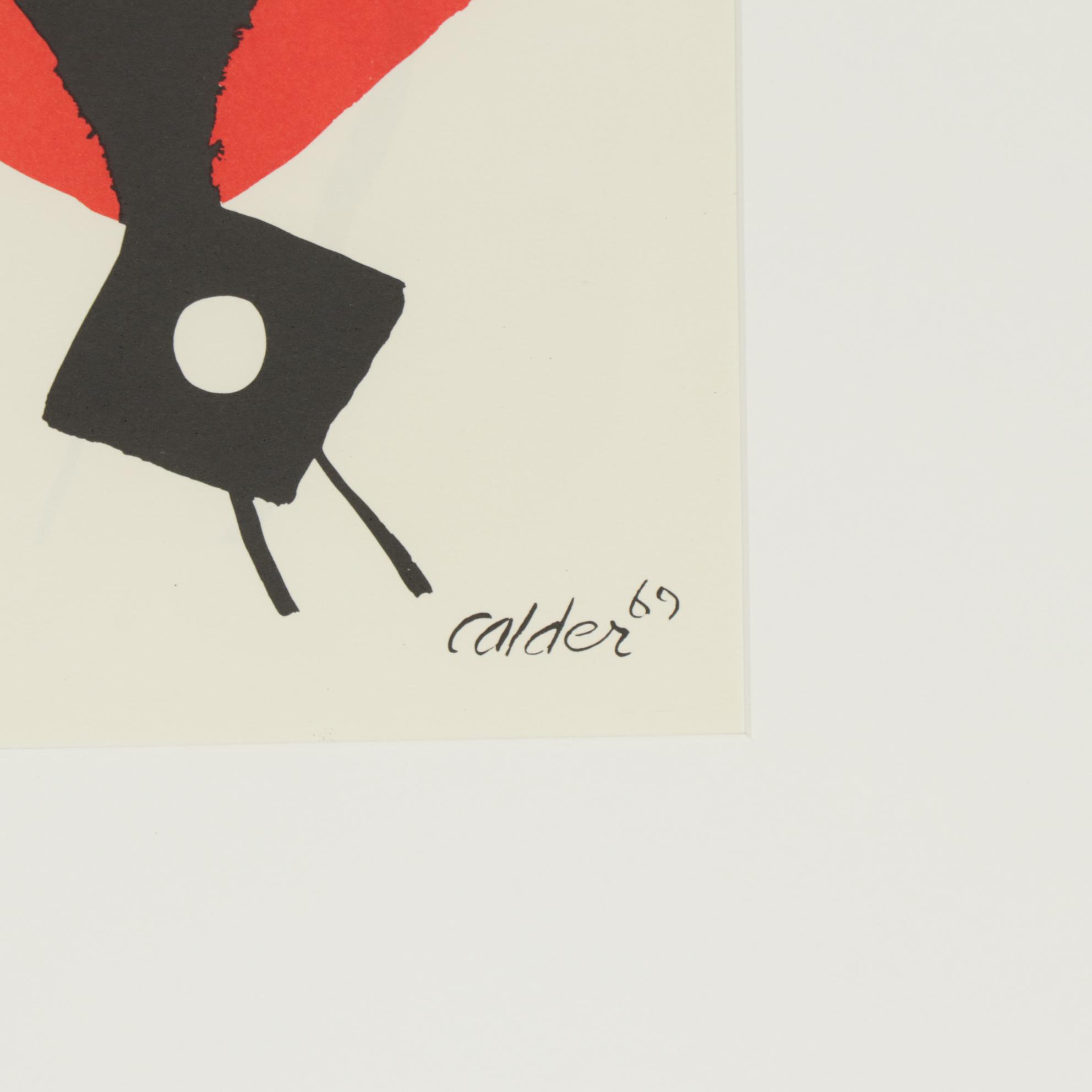 Alexander Calder Color Lithograph for Galerie Adrien Maeght