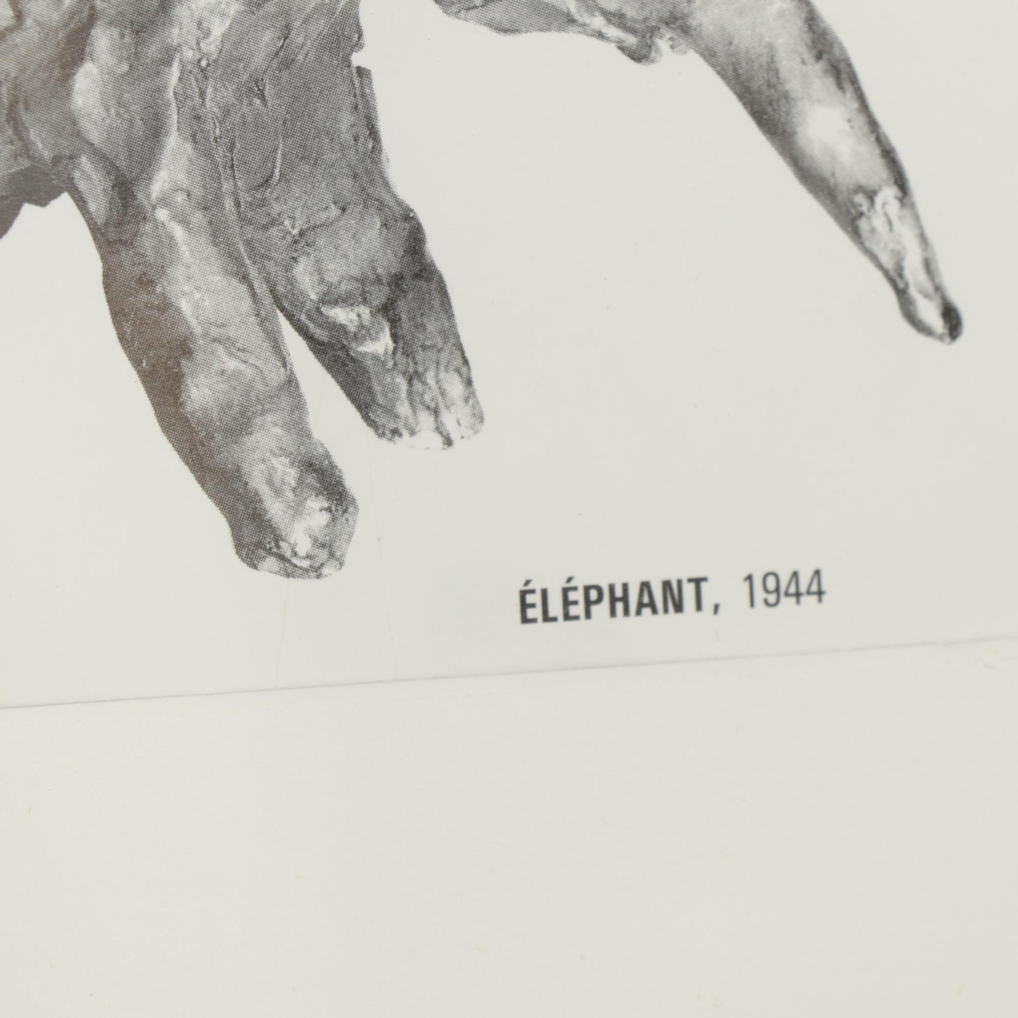 Alexander Calder Sculpture Lithographs "Le Chat" and "Éléphant"