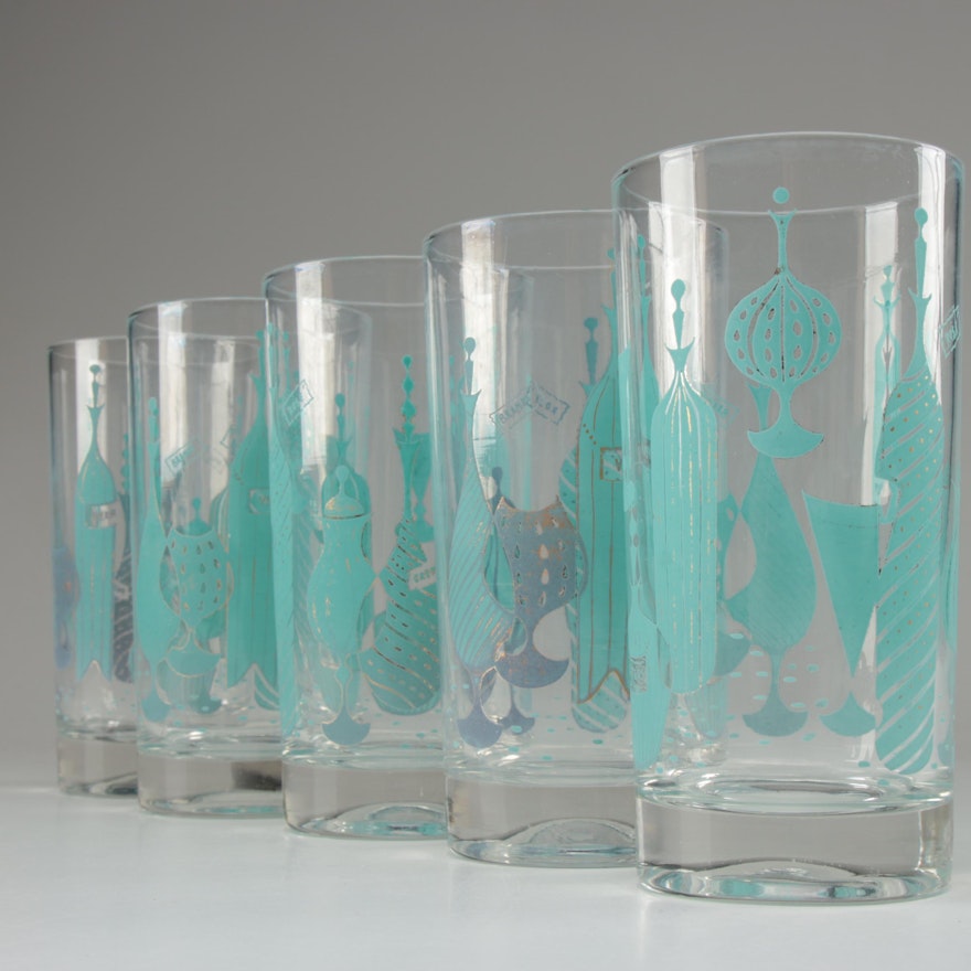 Mid-Century Modern Highball Glasses